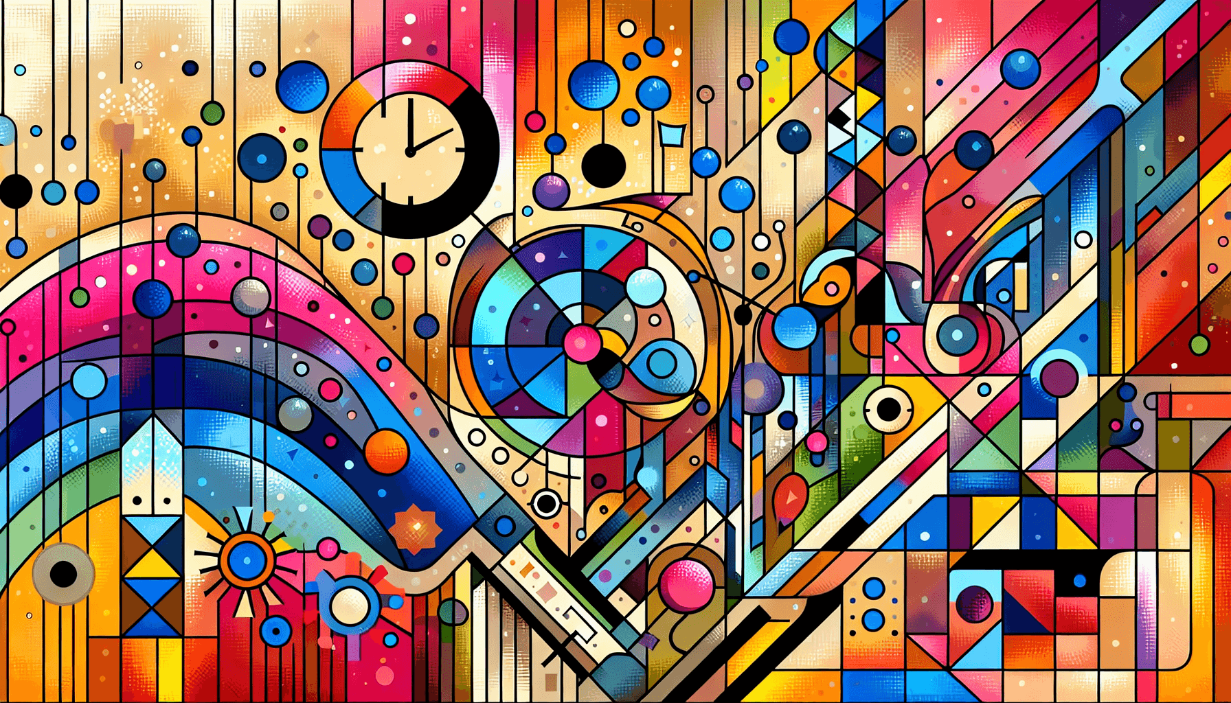Abstract artwork for Clocks and Cheers