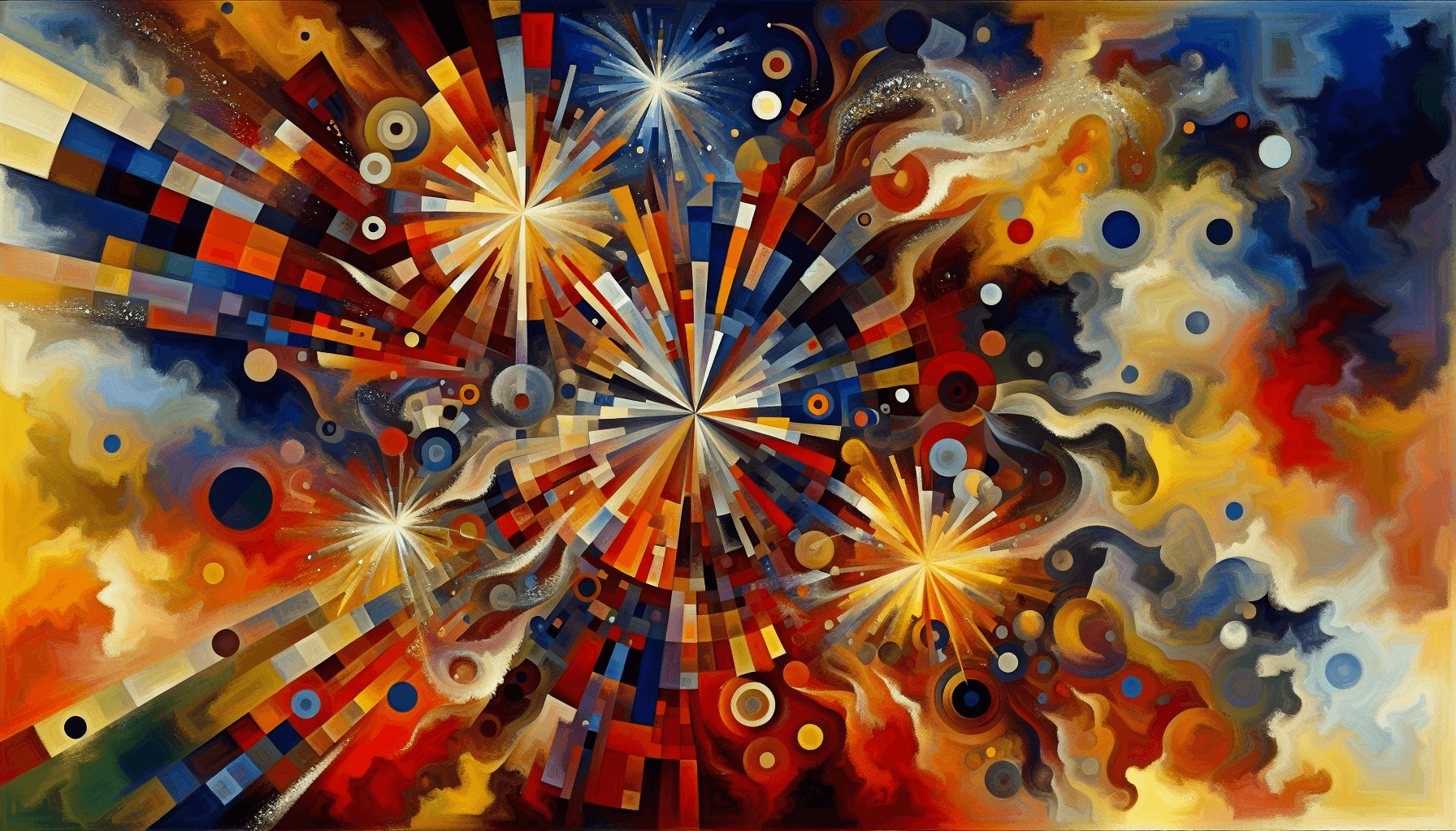Abstract artwork for Fireworks and Feasts
