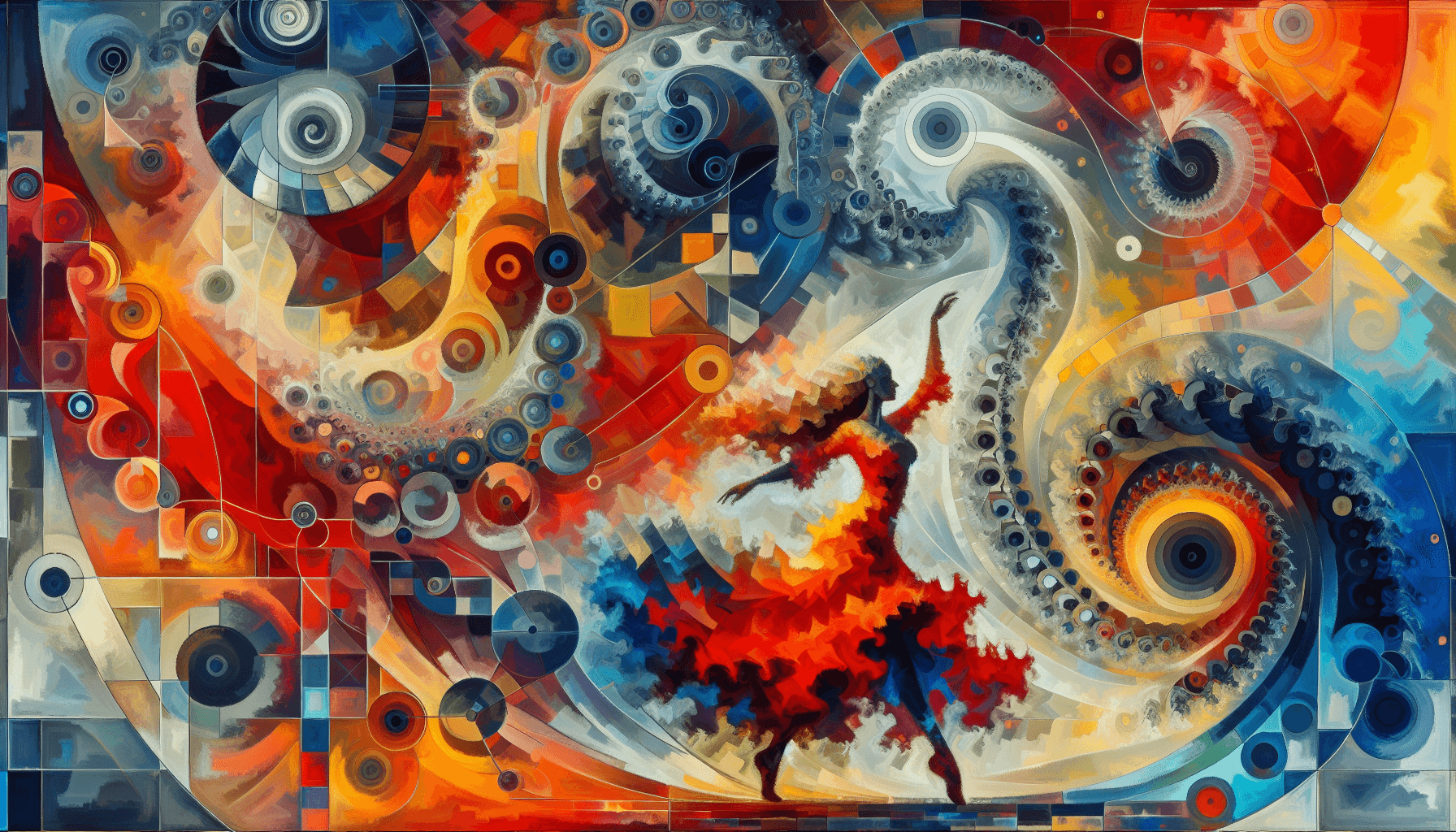 Abstract artwork for Fractals and Flamenco