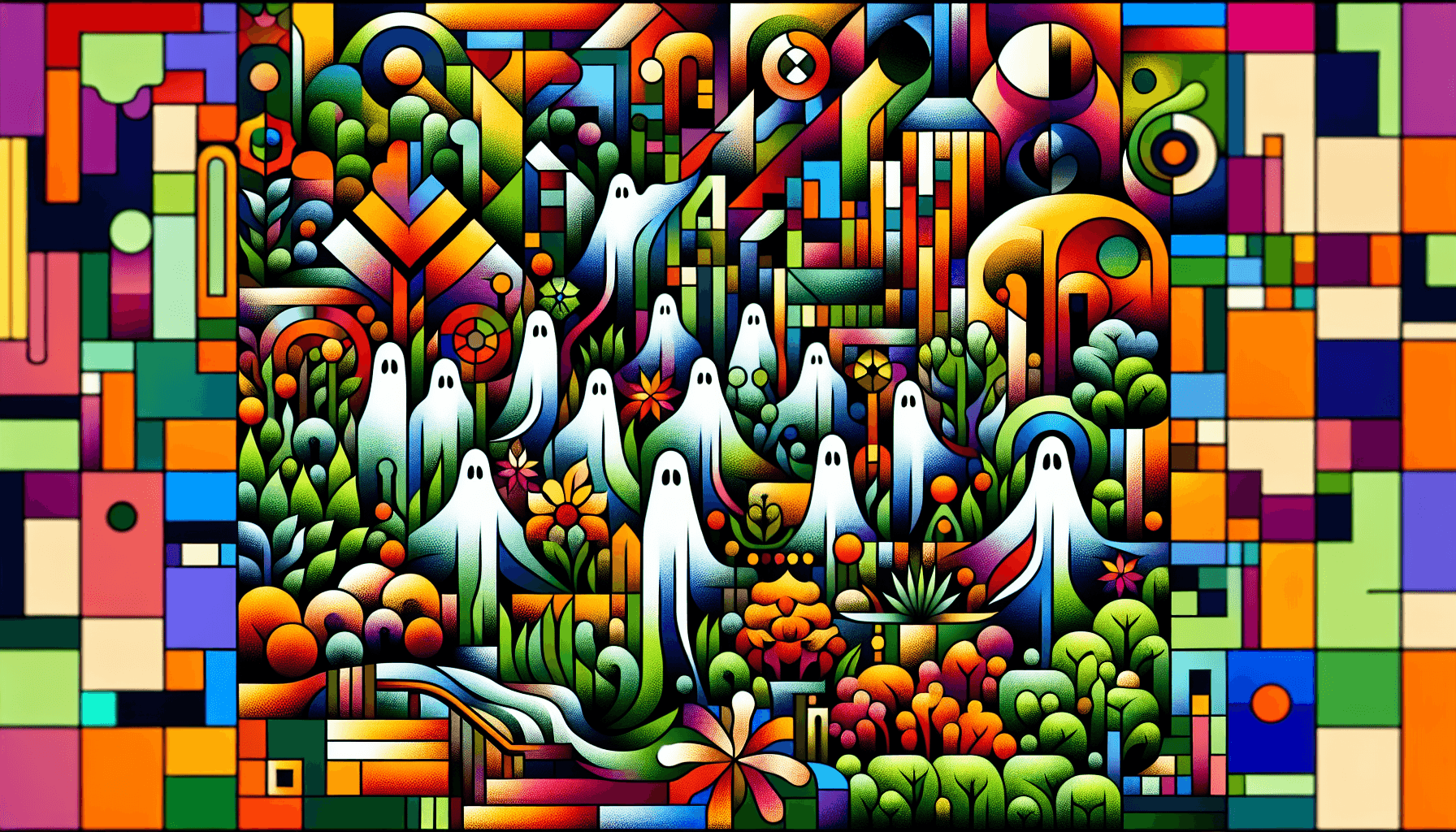 Abstract artwork for Gardens and Ghosts