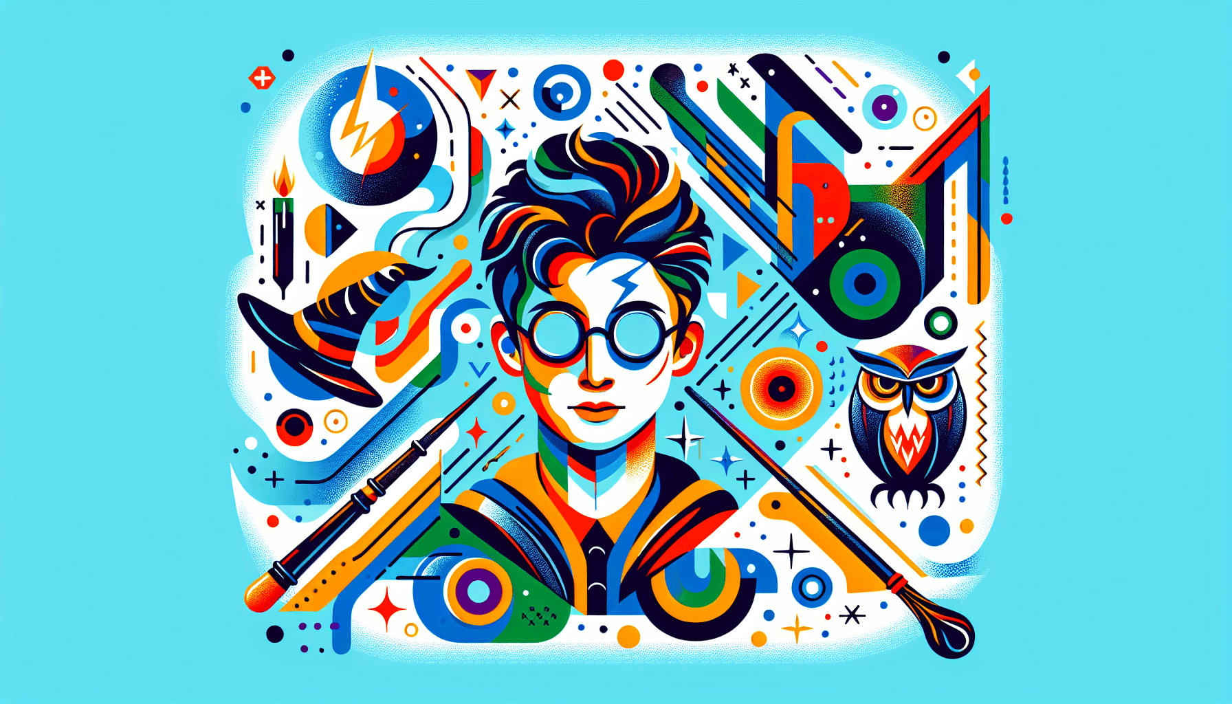 Abstract artwork for Harry Potter