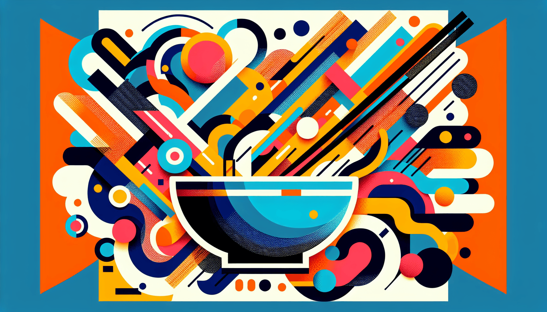 Abstract artwork for Noodleists and Norsebowls