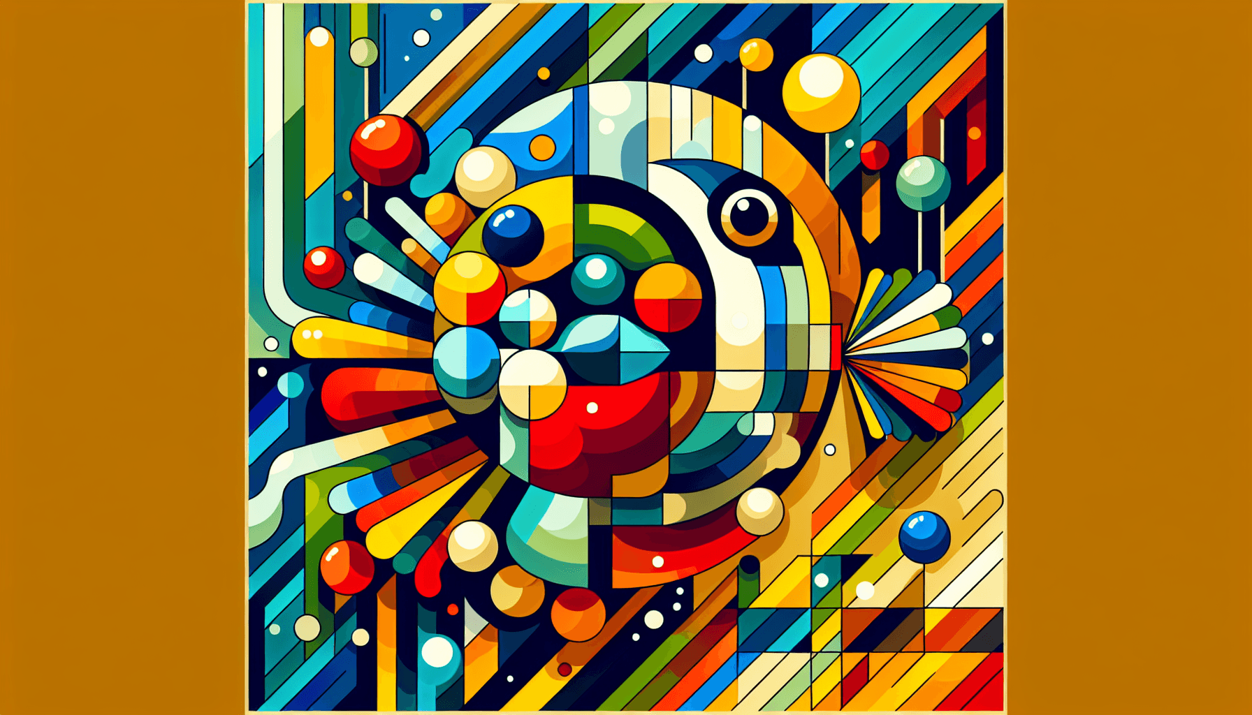 Abstract artwork for Pufferfish and Balloons