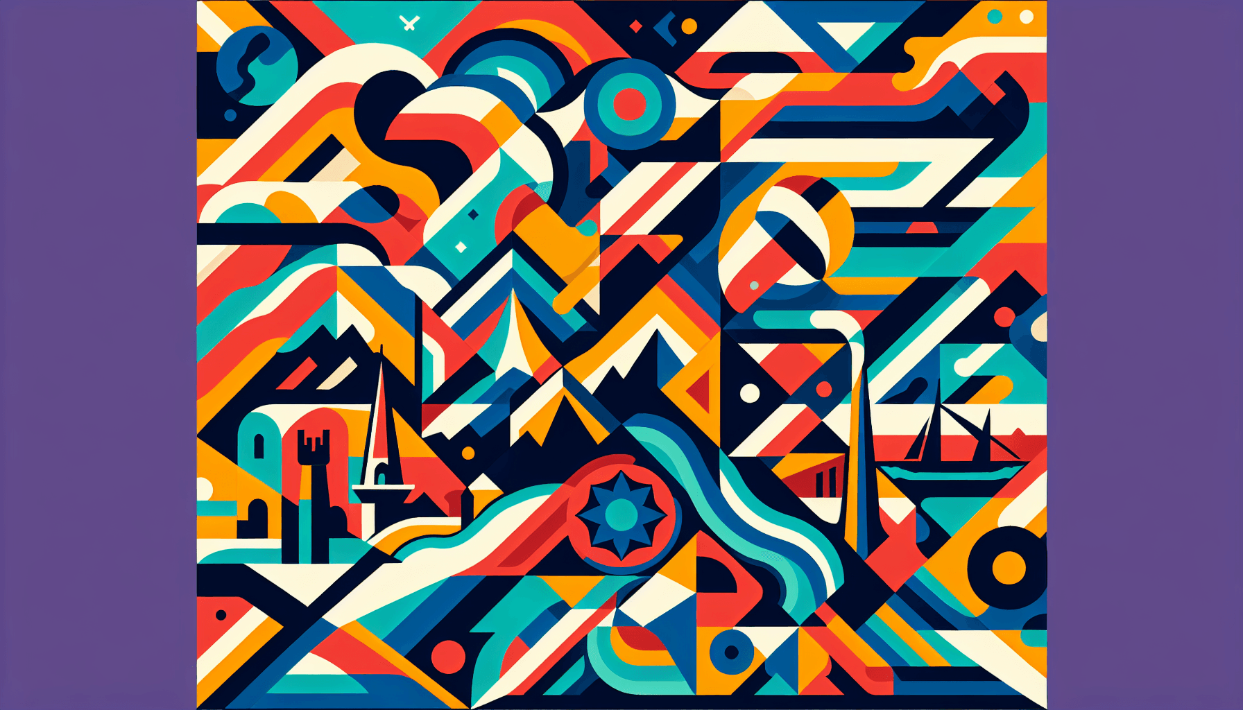 Abstract artwork for Scotland