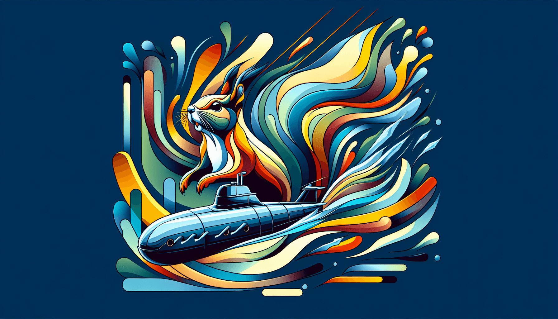 Abstract artwork for Squirrels and Submarines