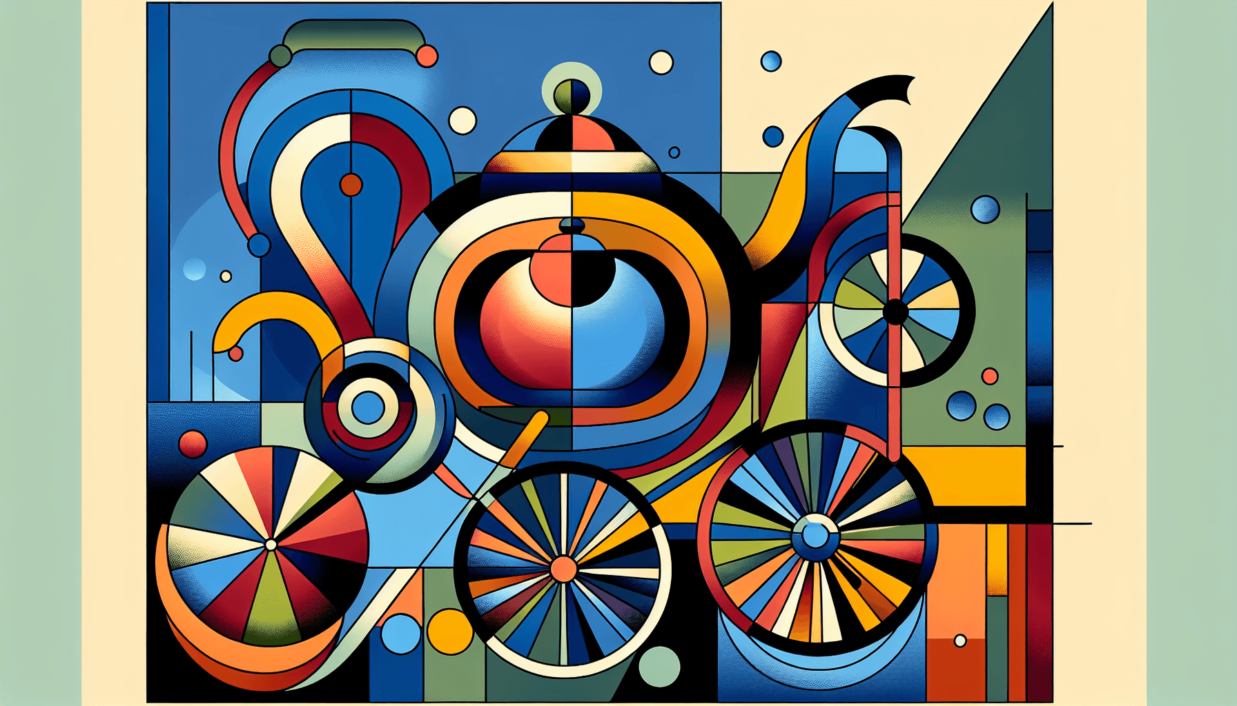 Abstract artwork for Teapots and Tandems