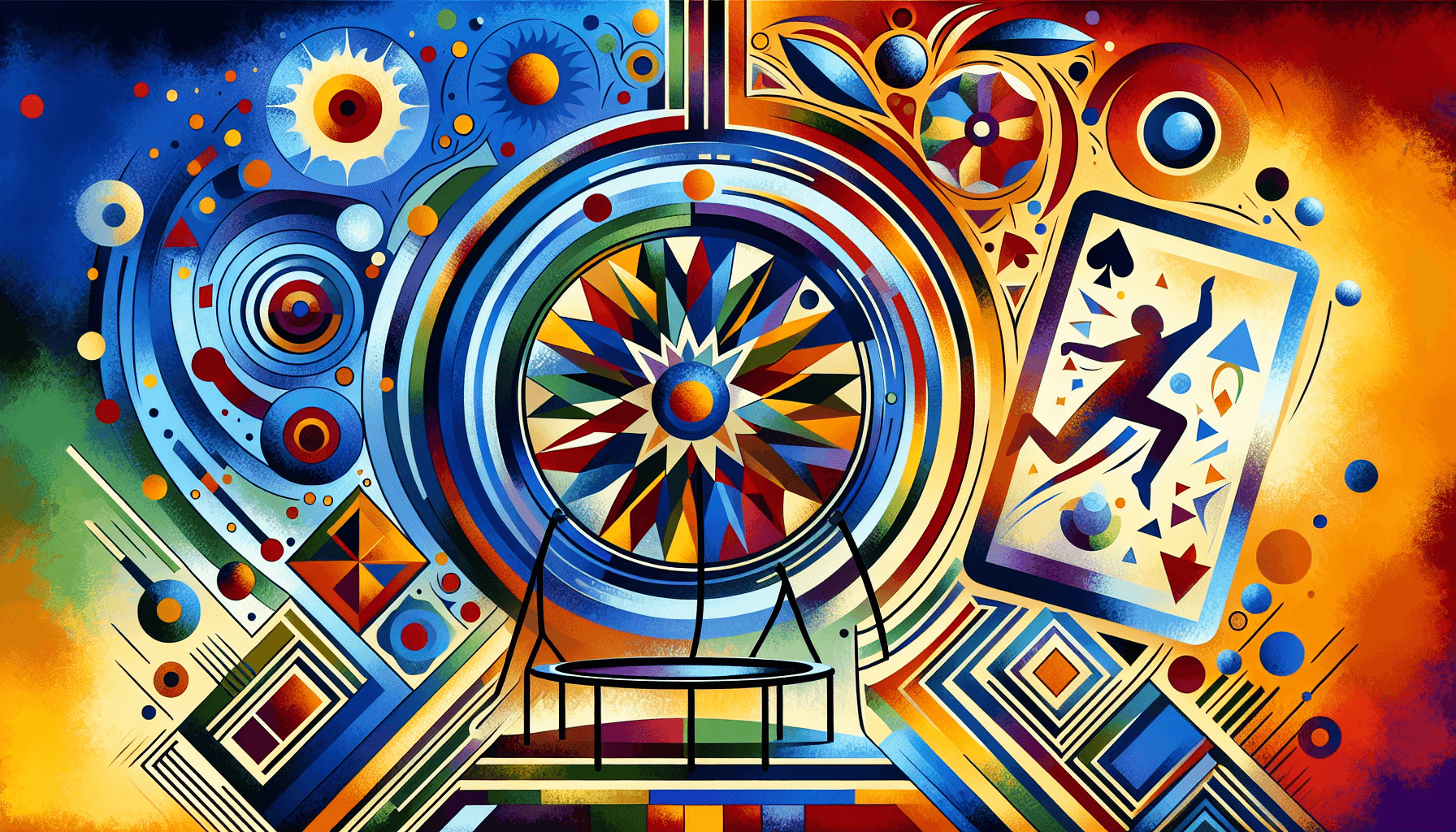 Abstract artwork for Trampolines and Tarot