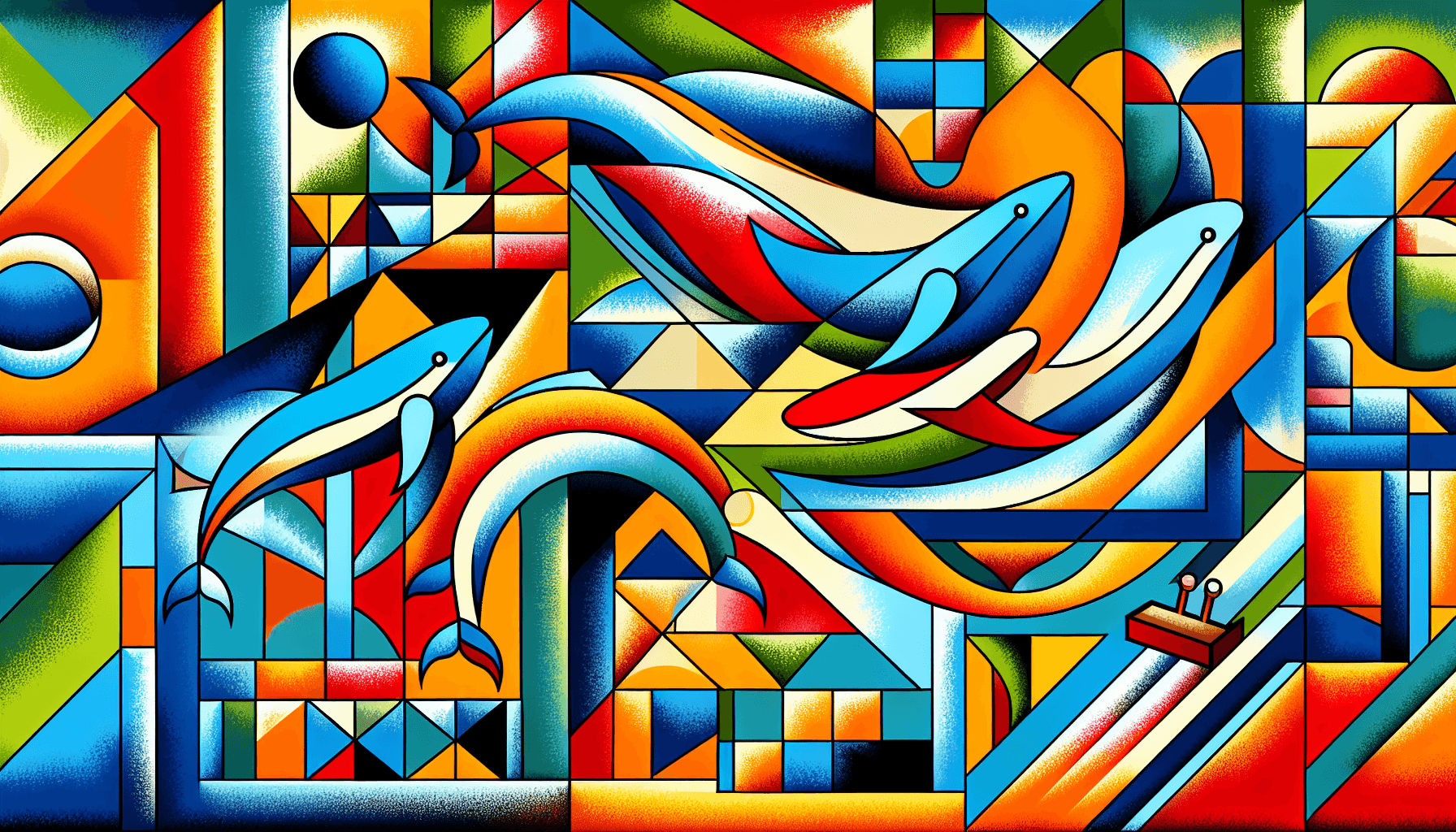 Abstract artwork for Whales and Wiffle-Wars