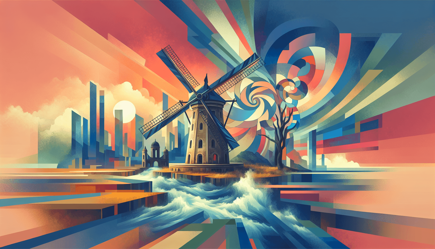 Abstract artwork for Windmill and Atlantis