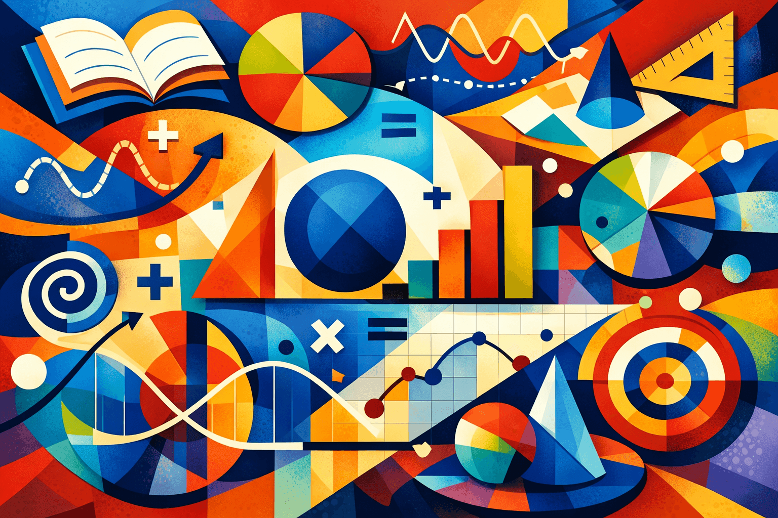 Abstract artwork for कक्षा १० अँकगणित