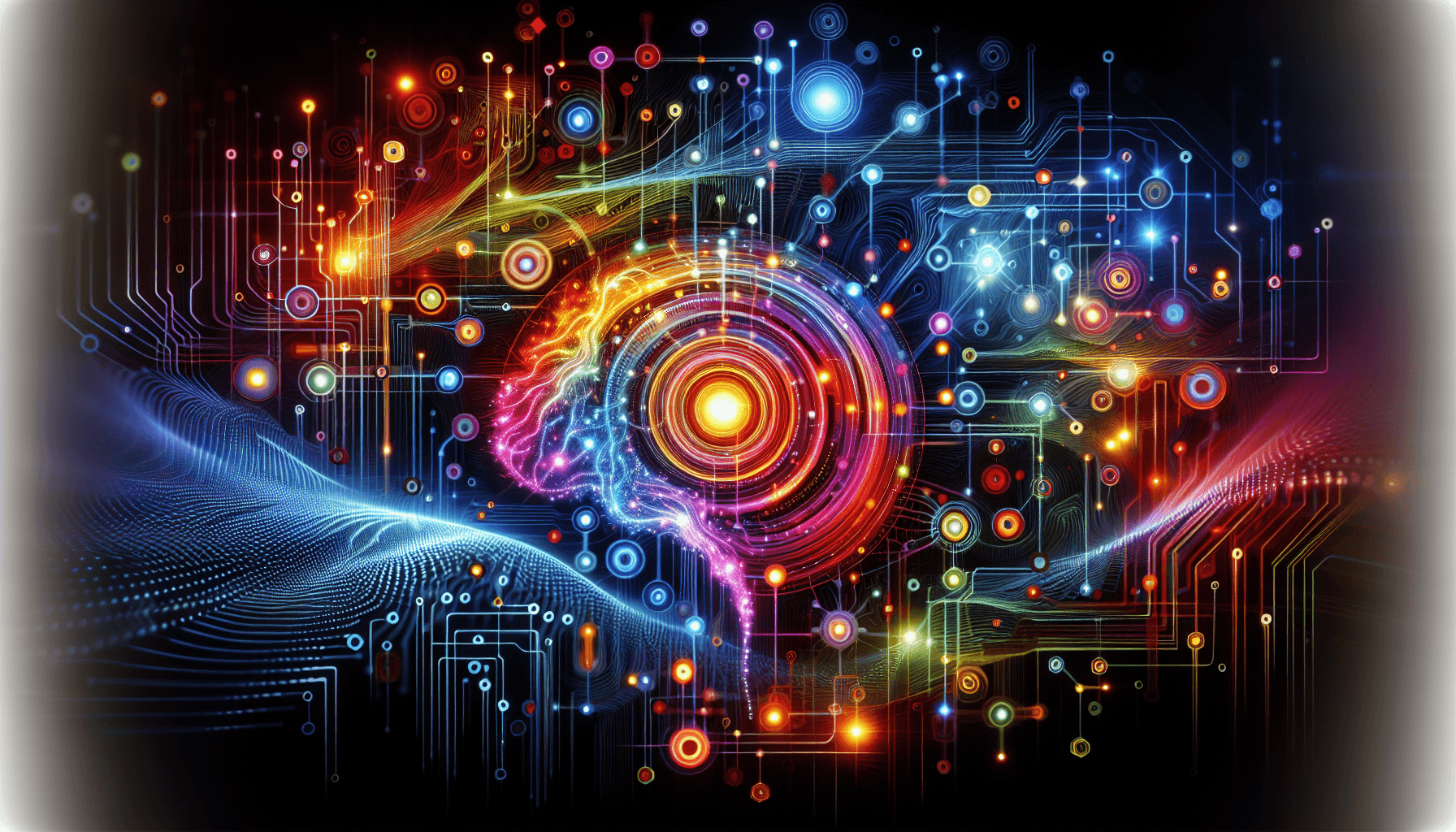 Abstract artwork for AI topic