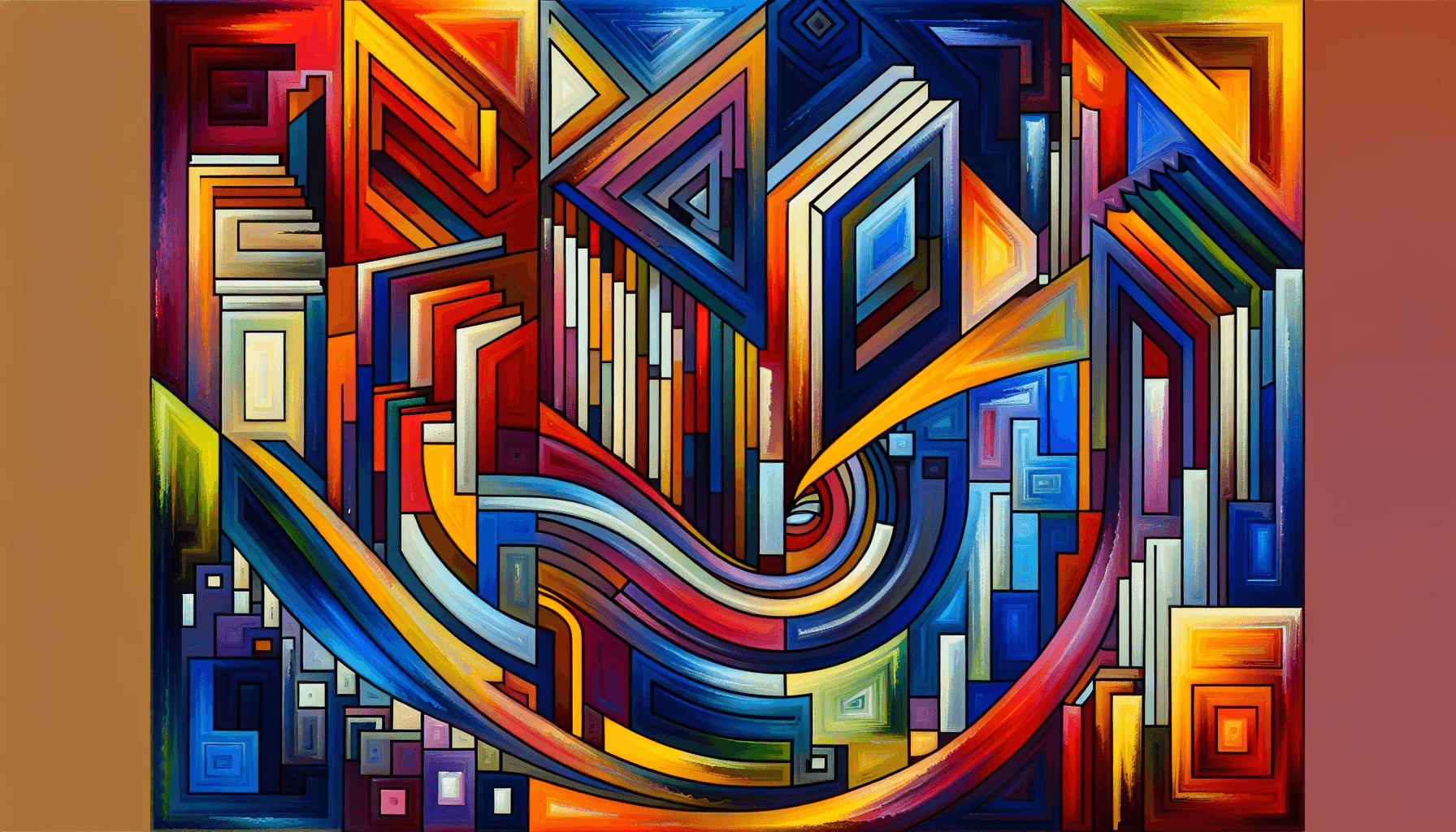 Abstract artwork for Books