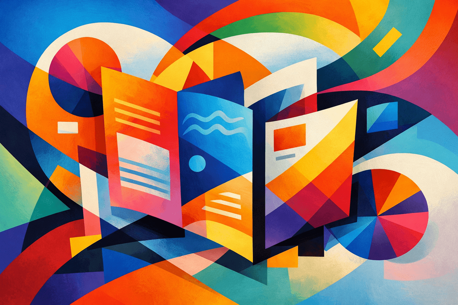 Abstract artwork for Brochure