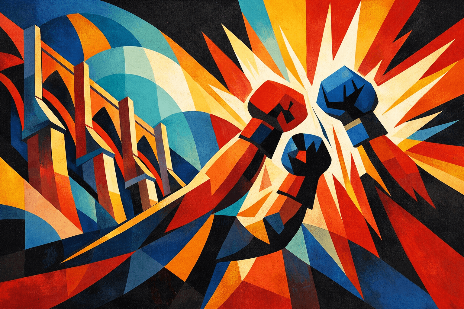 Abstract artwork for Buttresses and Uppercuts