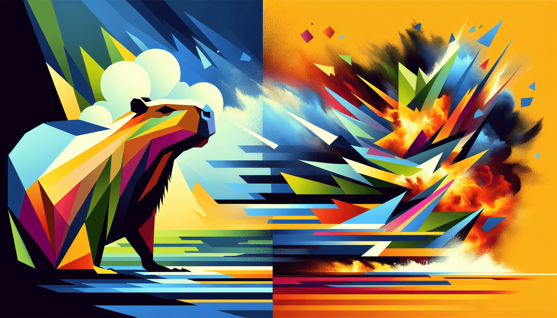 Abstract artwork for Capybara and Catastrophe