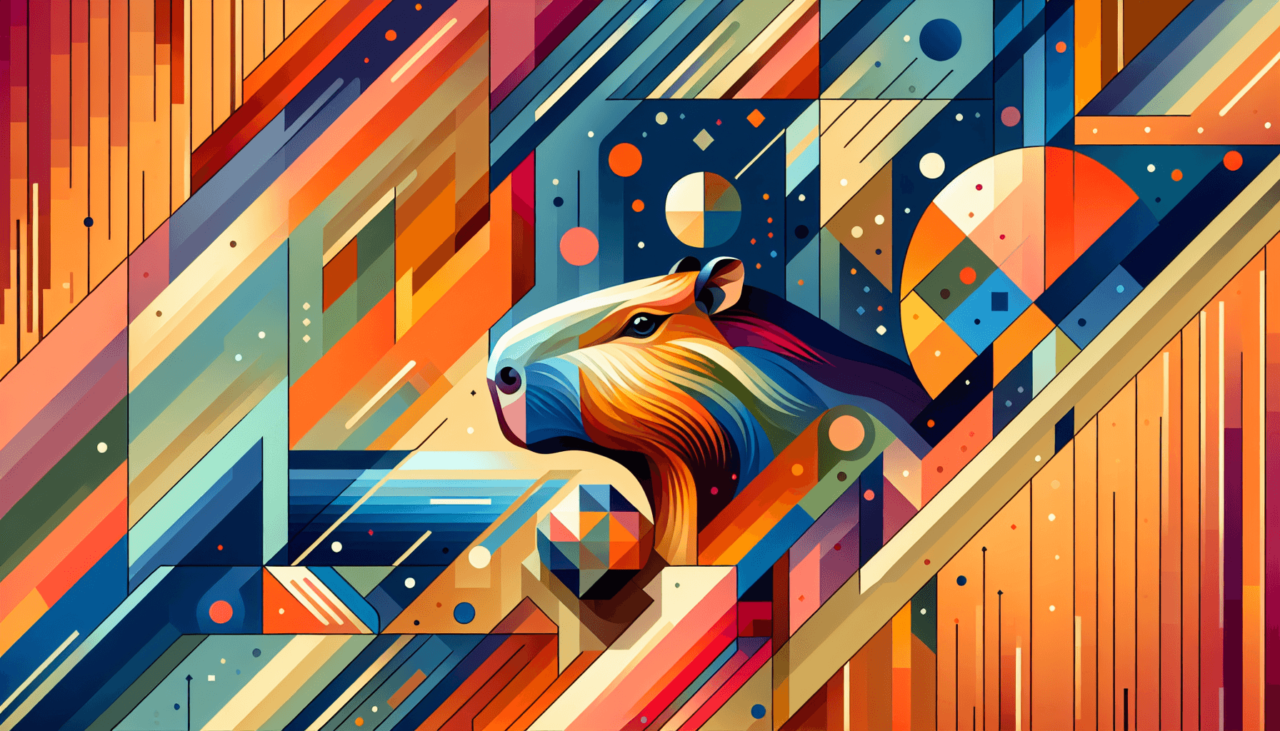 Abstract artwork for Capybaras and Captivity