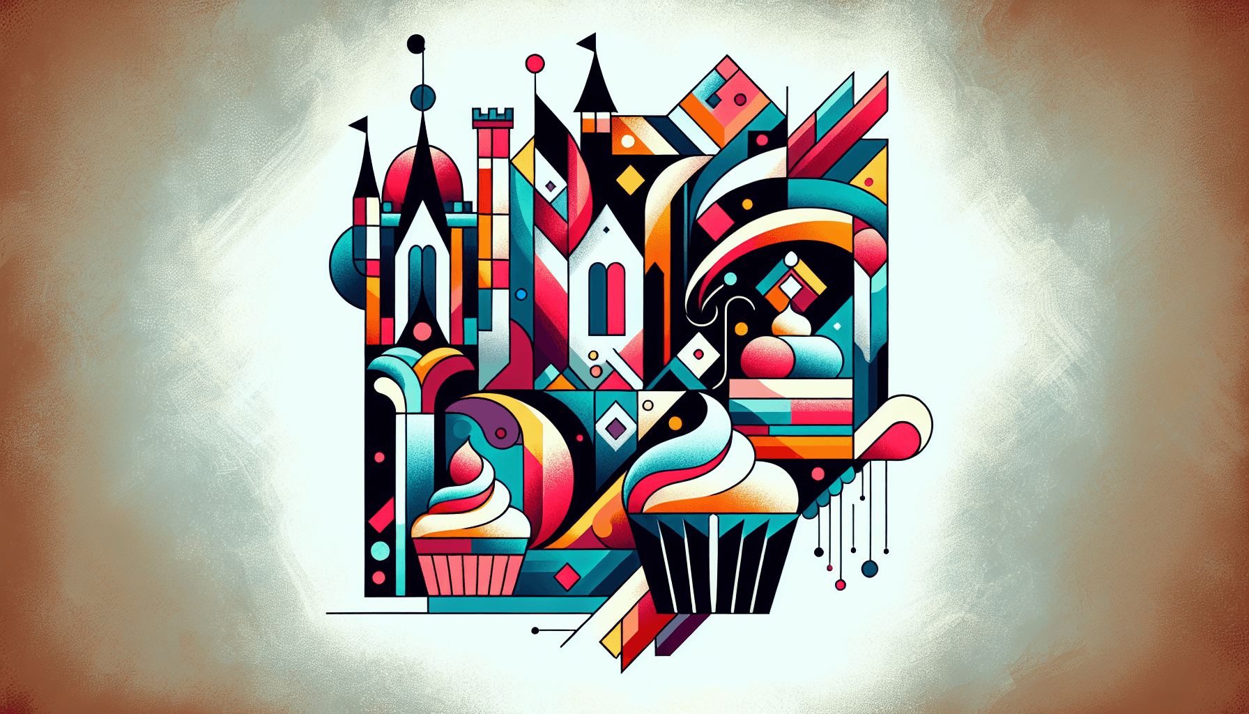 Abstract artwork for Castles and Cupcakes