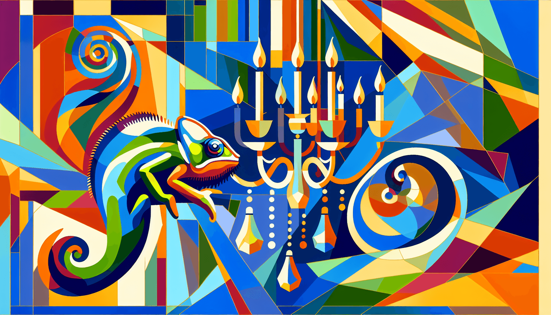 Abstract artwork for Chameleons and Chandeliers