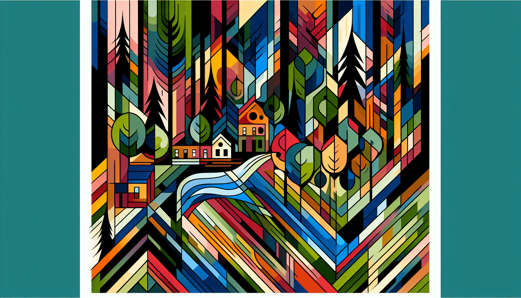 Abstract artwork for Charmed Woods and Hamlet