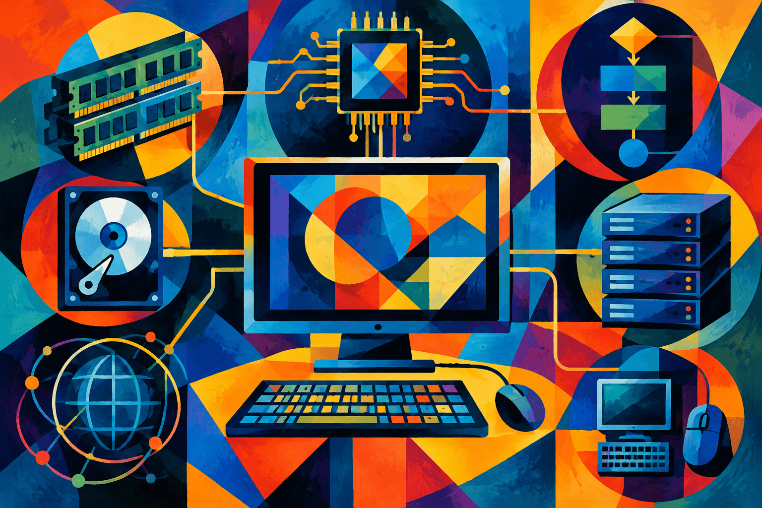 Abstract artwork for Computer Systems: Fundamental Concepts