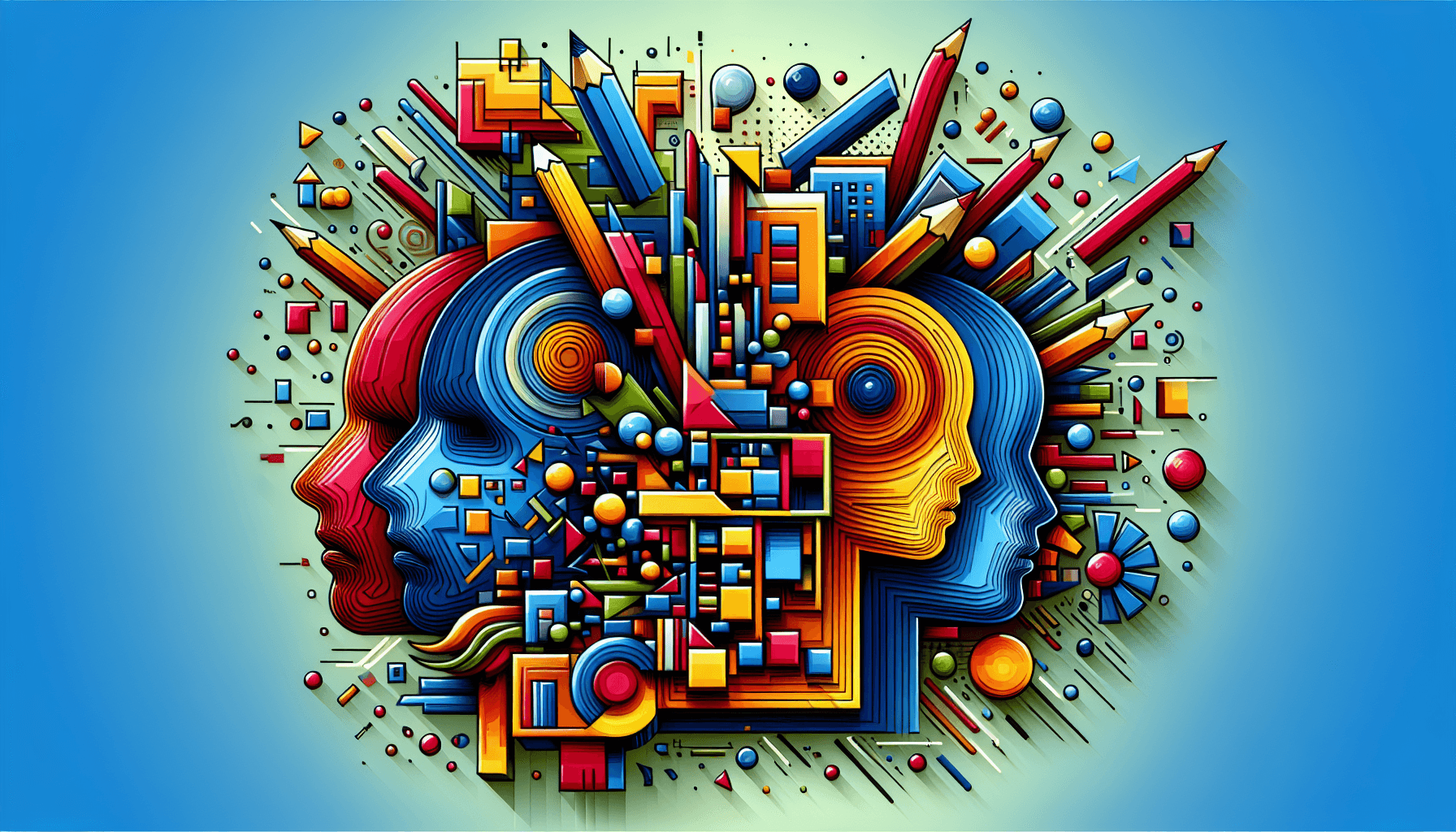 Abstract artwork for create a 3d pixars with lovely attractive colours about violence at school