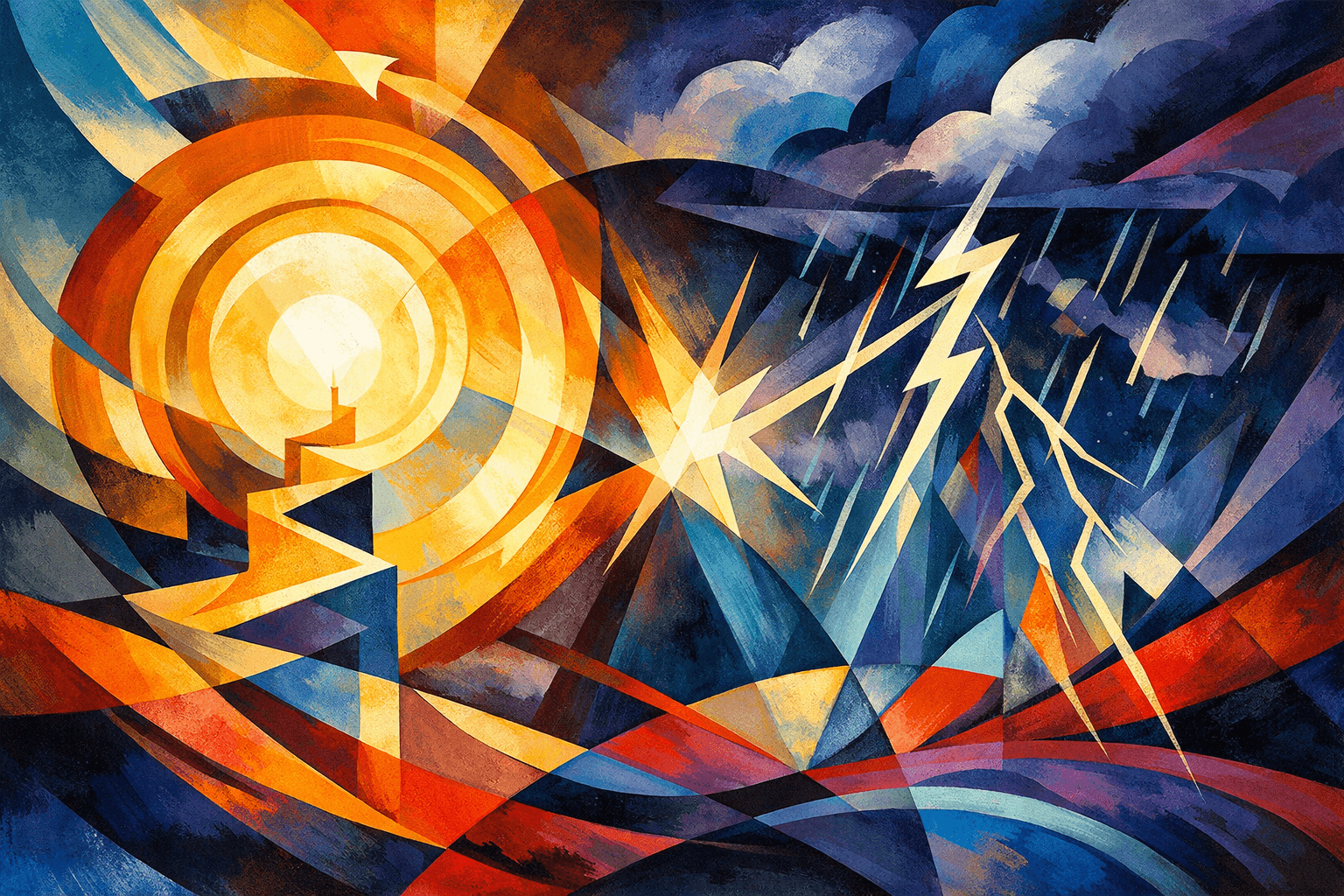 Abstract artwork for Destiny and Thunderstorms