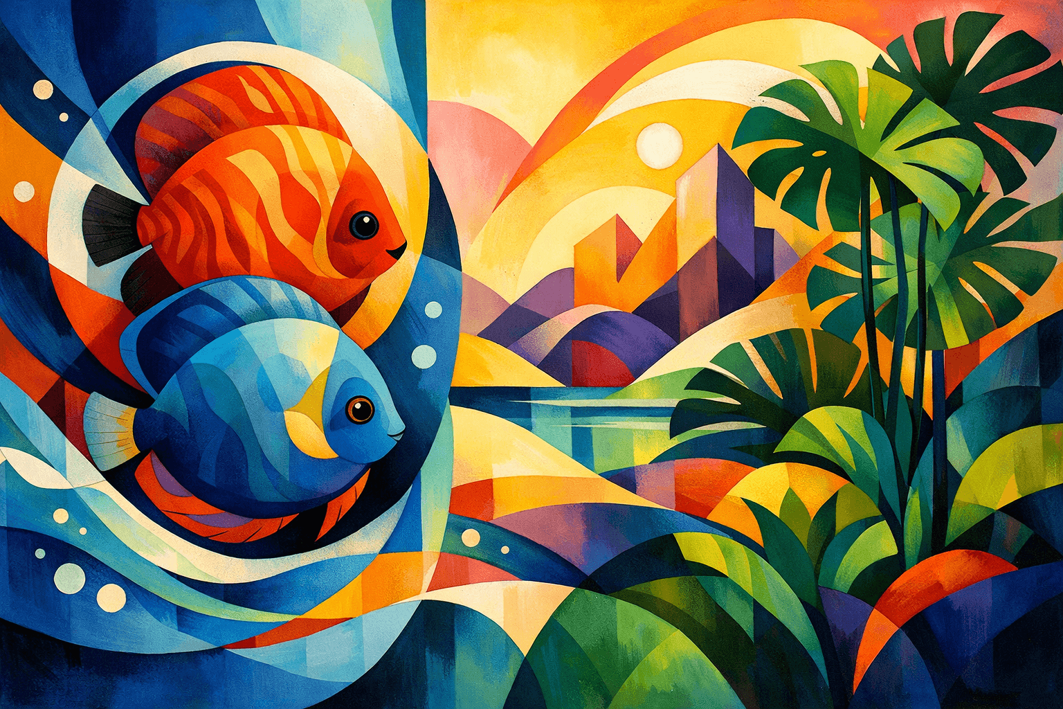 Abstract artwork for Discus and Xanadu