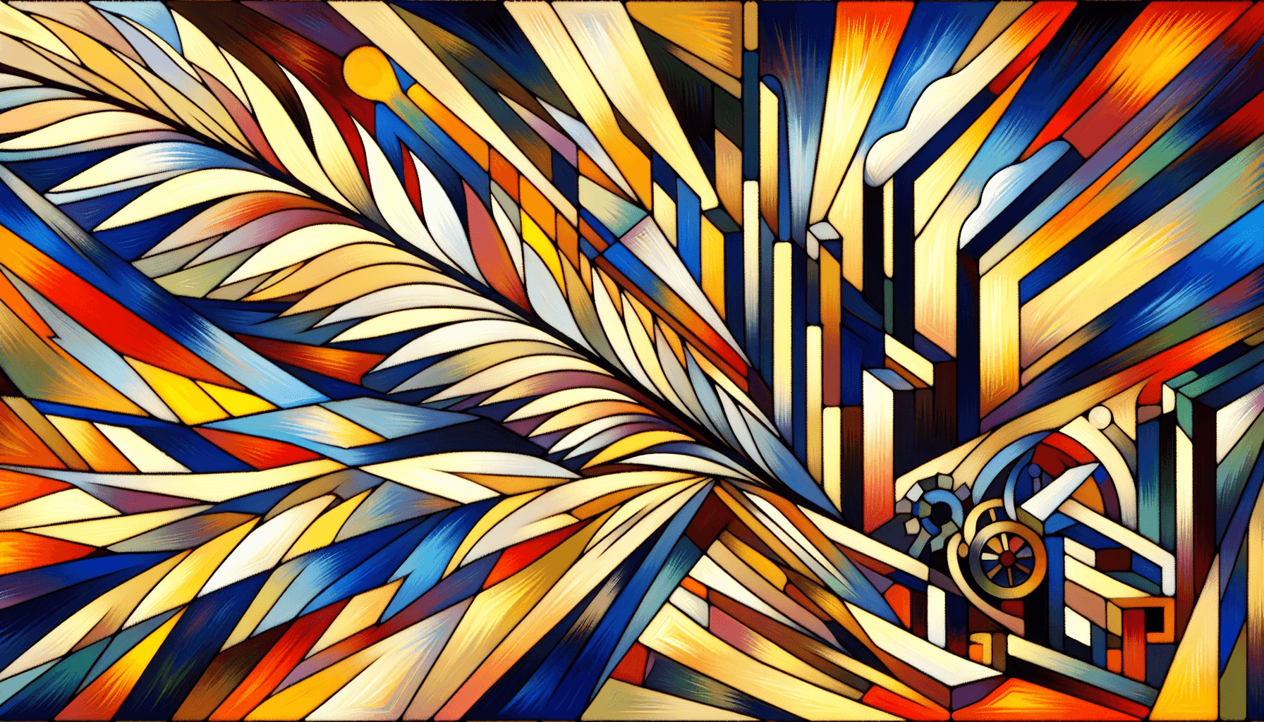 Abstract artwork for Feather and Factories