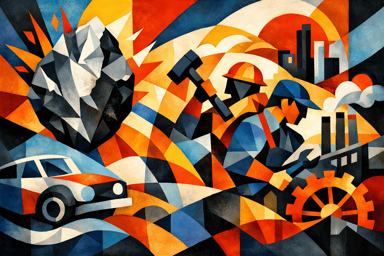 Abstract artwork for Flint and Labor Legends