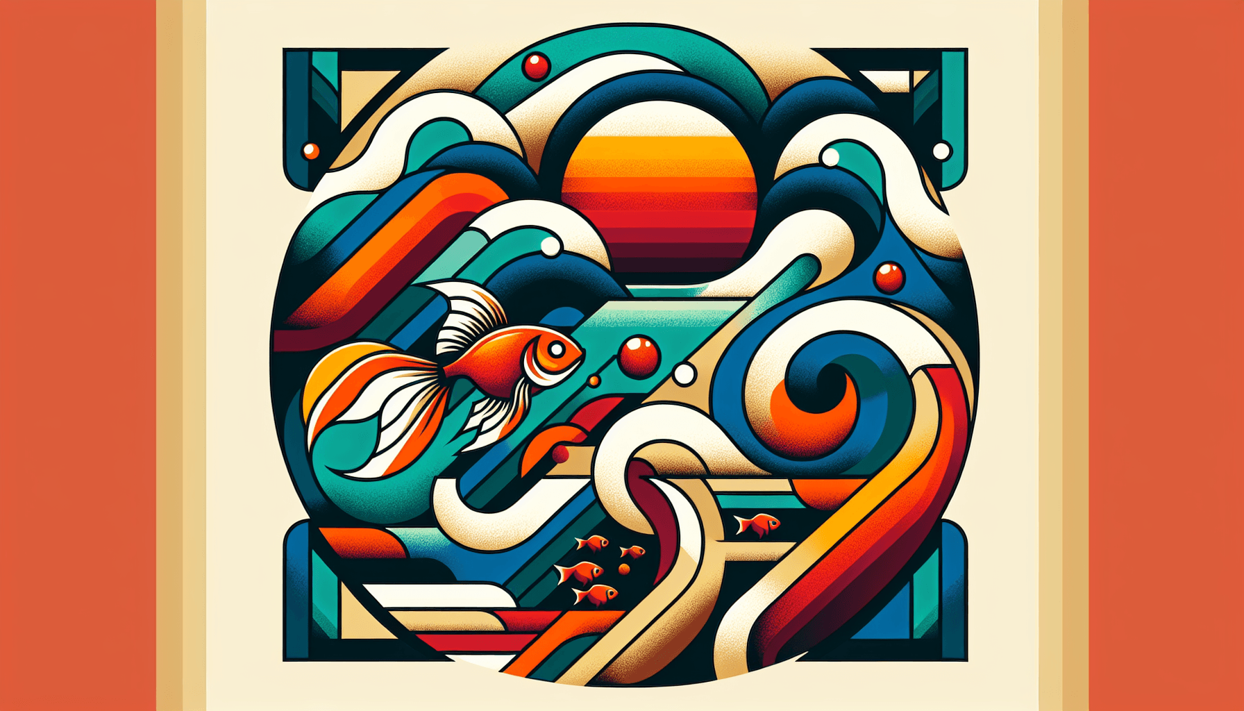 Abstract artwork for Gulf and Goldfish
