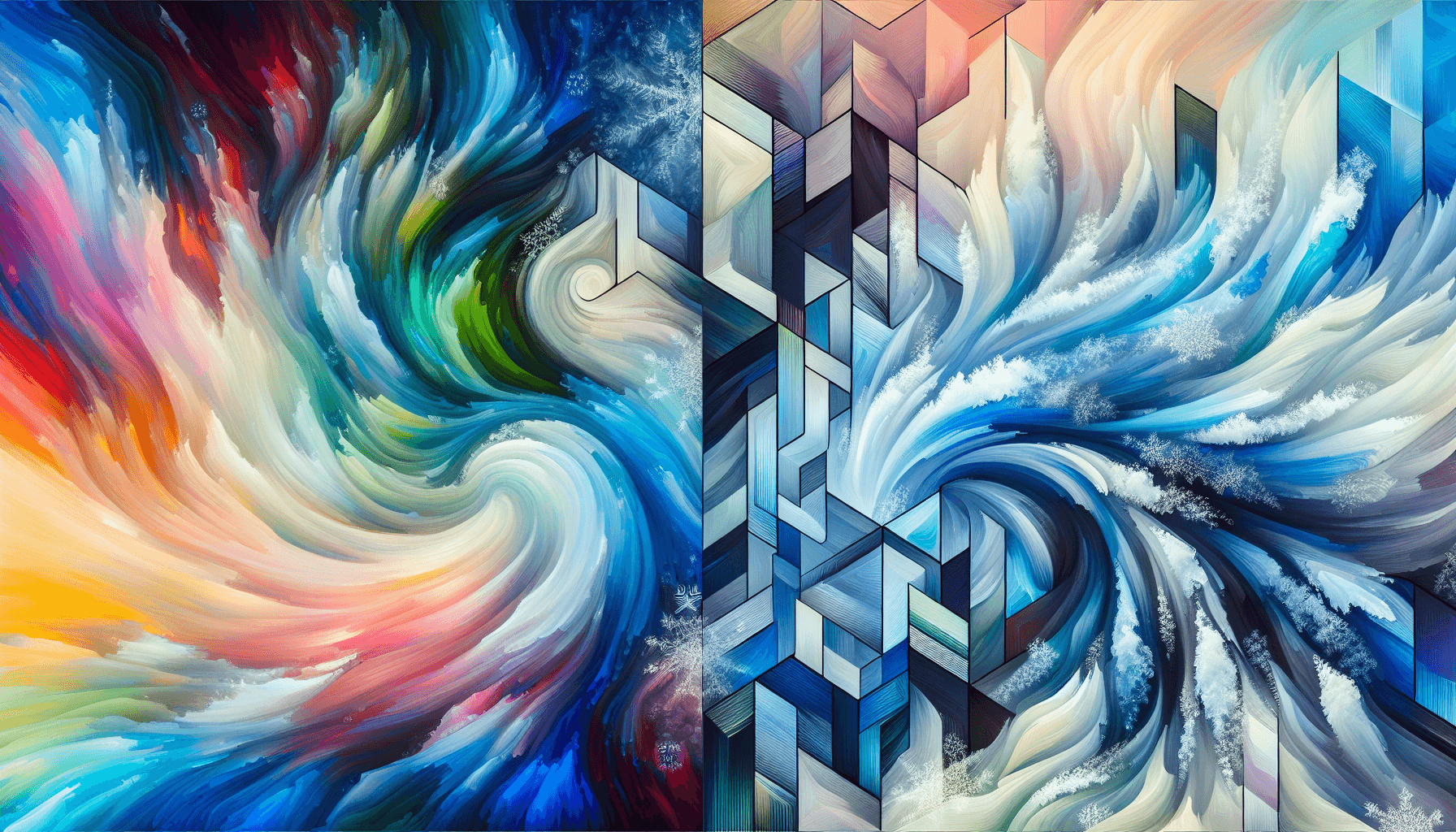 Abstract artwork for Halcyon and Frost