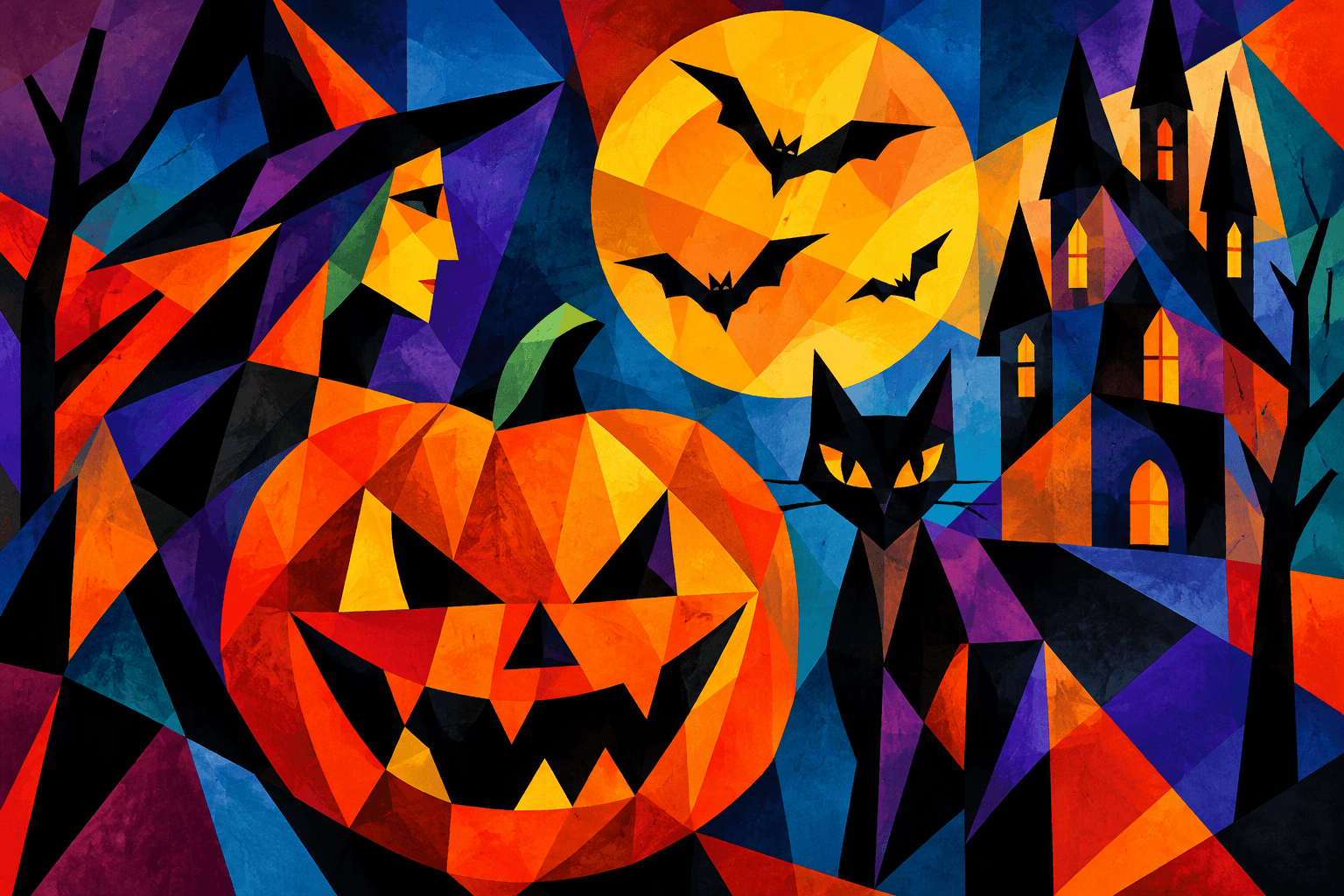 Abstract artwork for Halloween