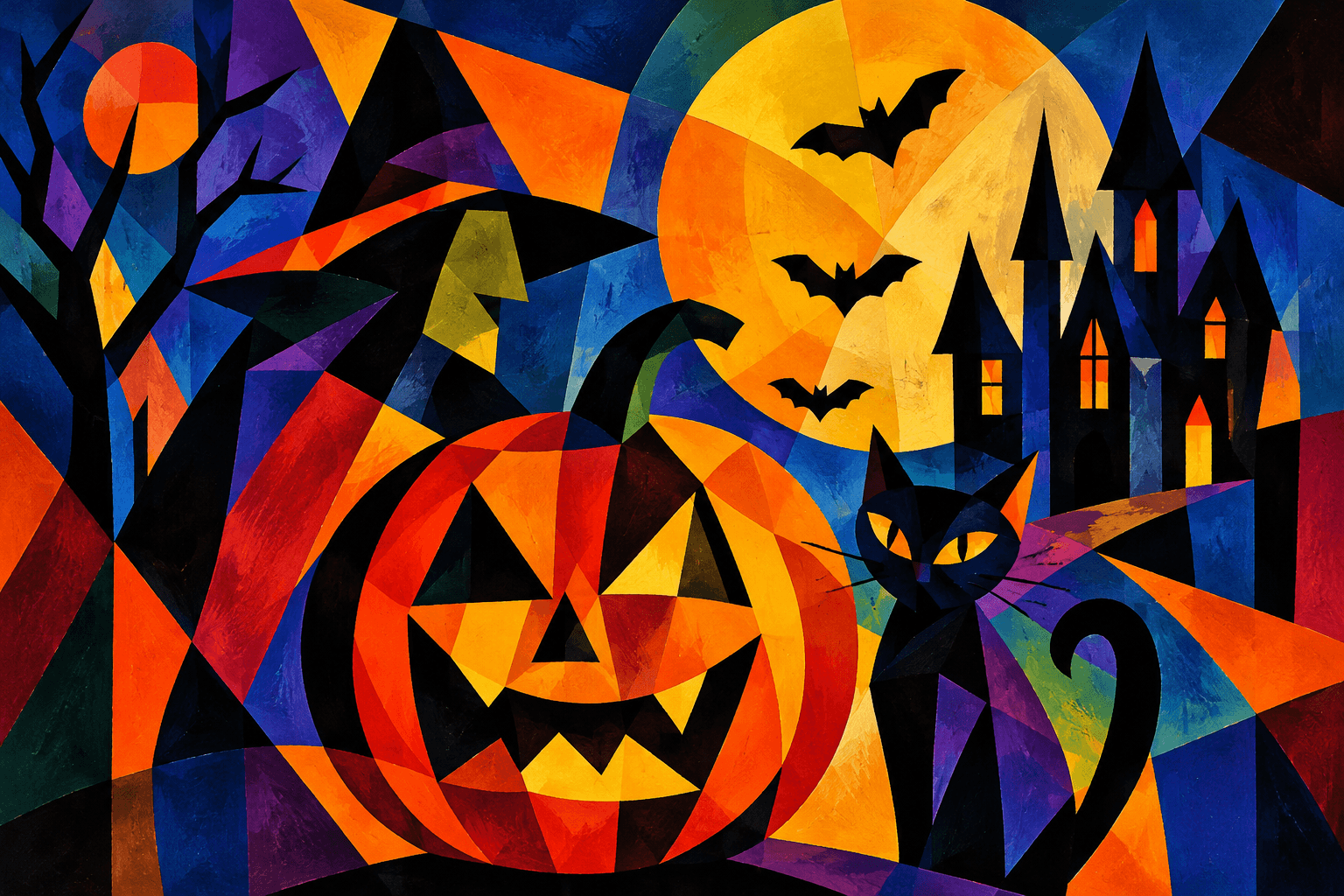 Abstract artwork for Halloween