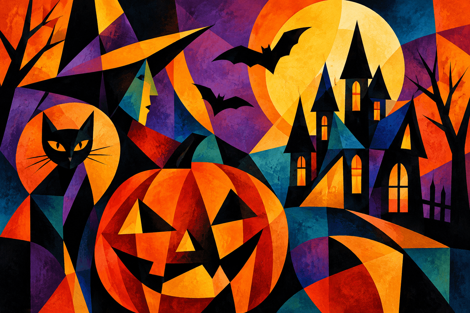 Abstract artwork for Halloween
