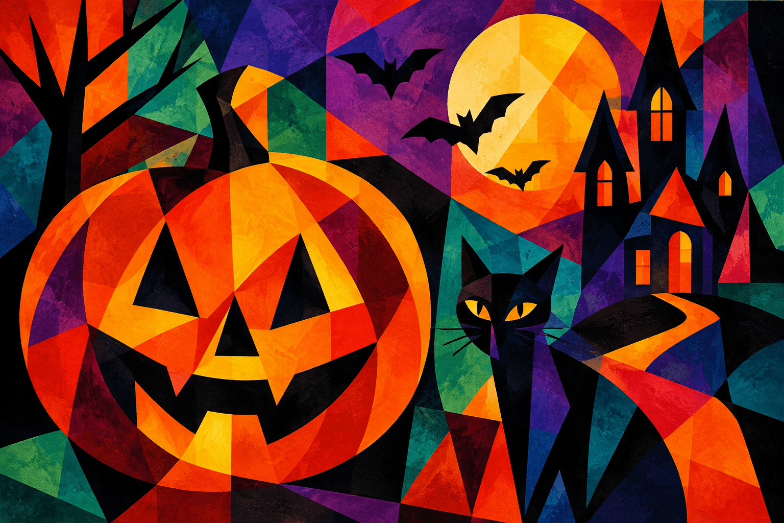 Abstract artwork for Halloween