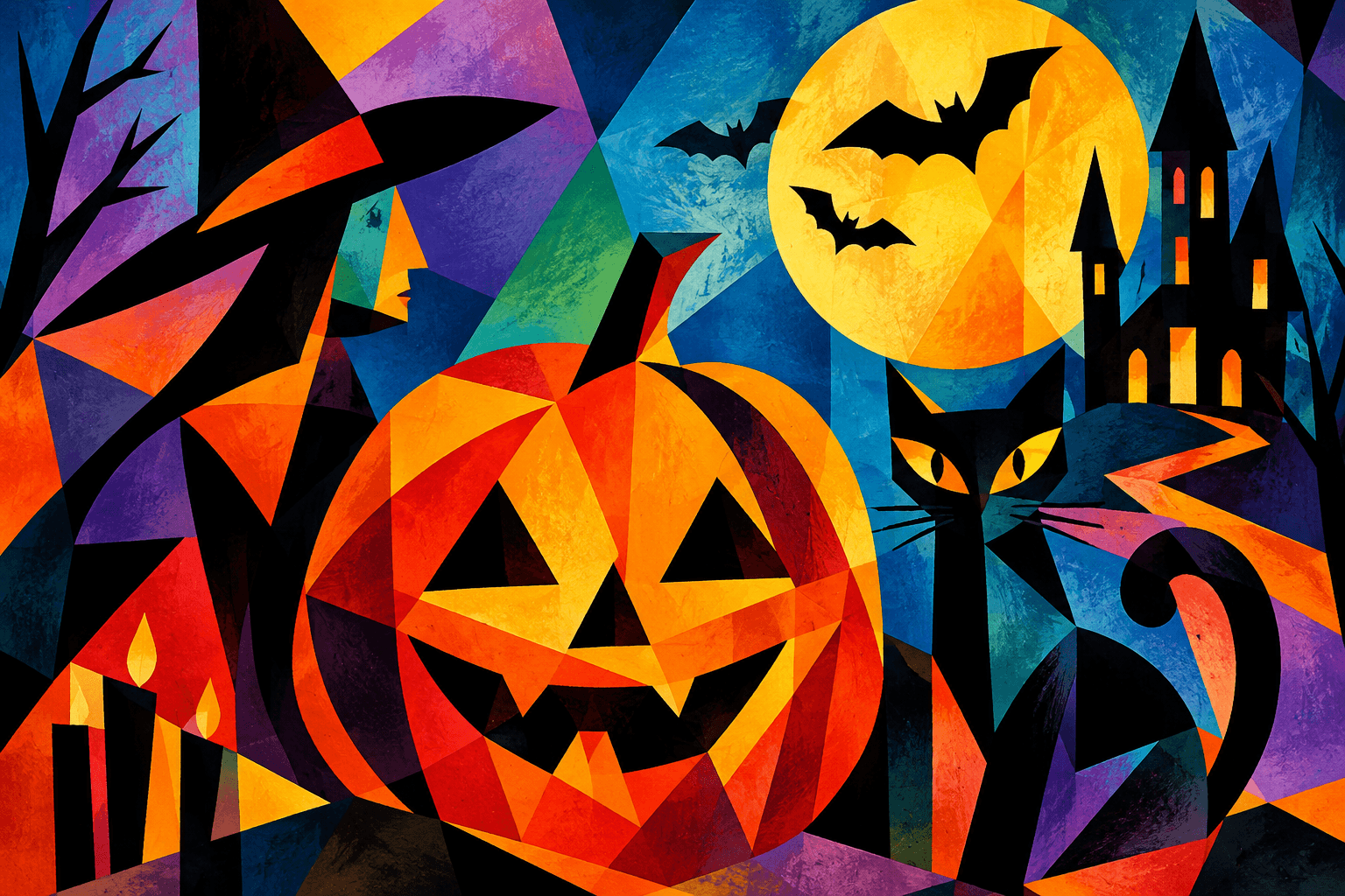 Abstract artwork for Halloween