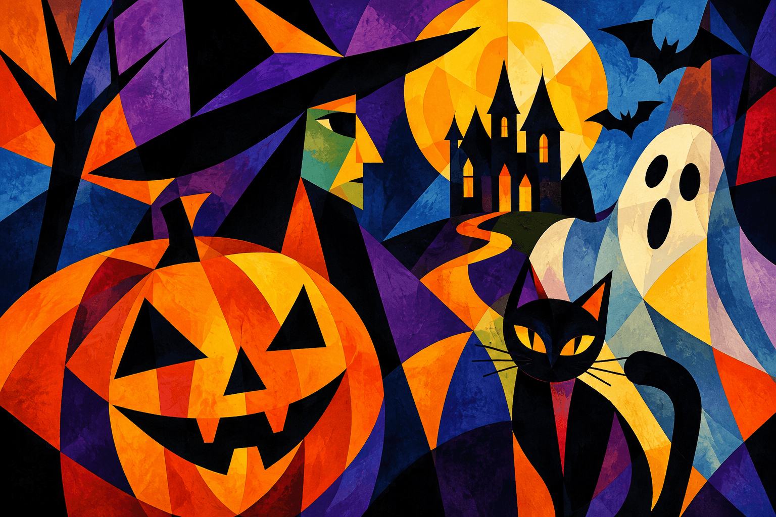 Abstract artwork for Halloween