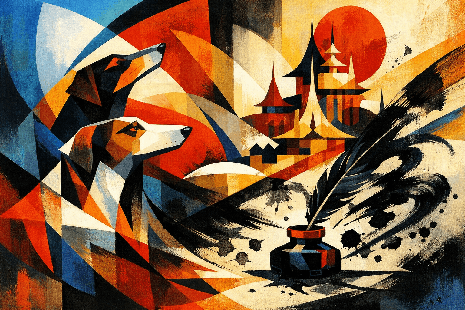 Abstract artwork for Hounds and Imperial Ink