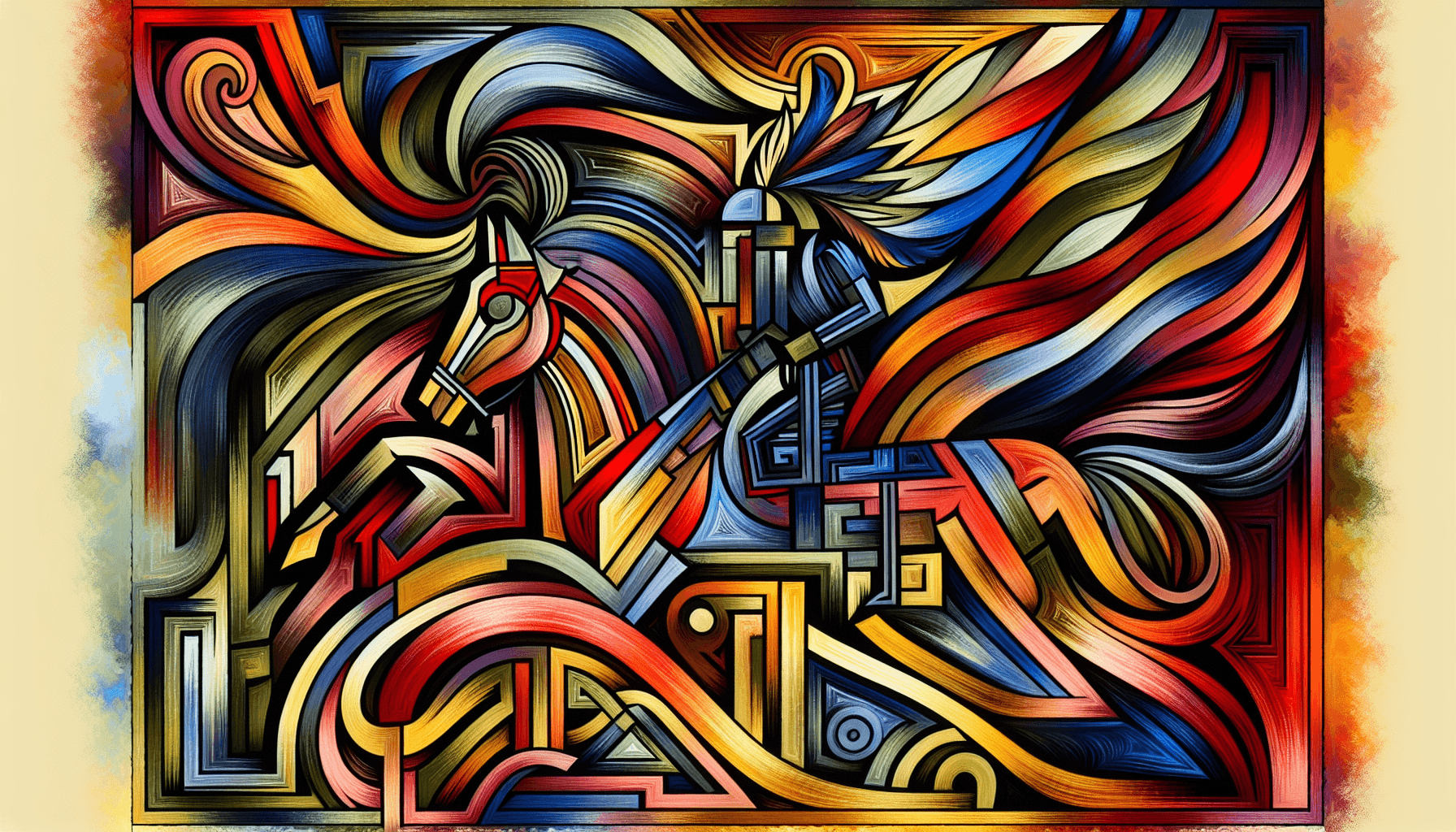 Abstract artwork for Hussars and Labyrinths