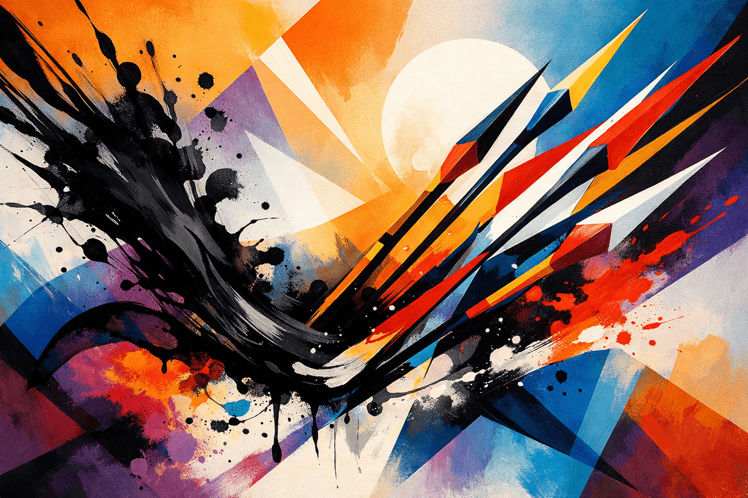 Abstract artwork for Ink and Javelins