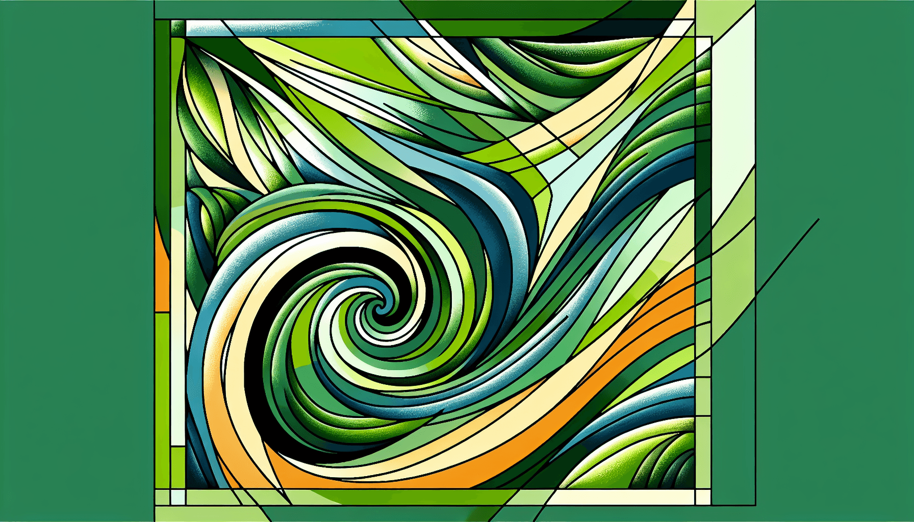 Abstract artwork for Jade and Cyclone