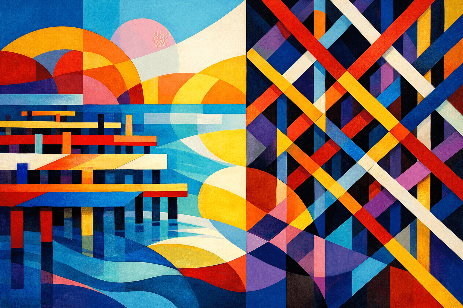 Abstract artwork for Jetties and Lattices