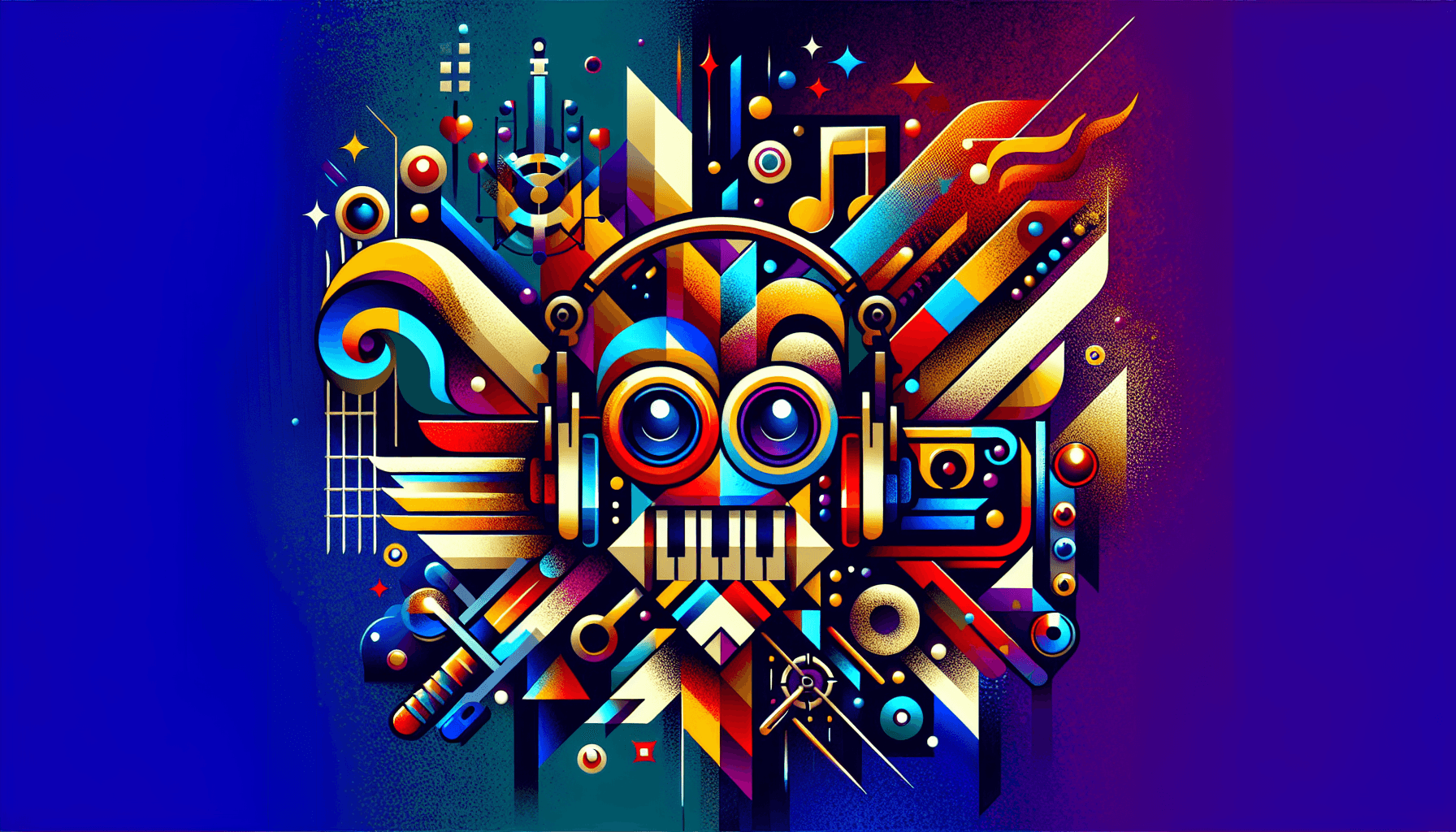 Abstract artwork for K-pop Demon Hunters