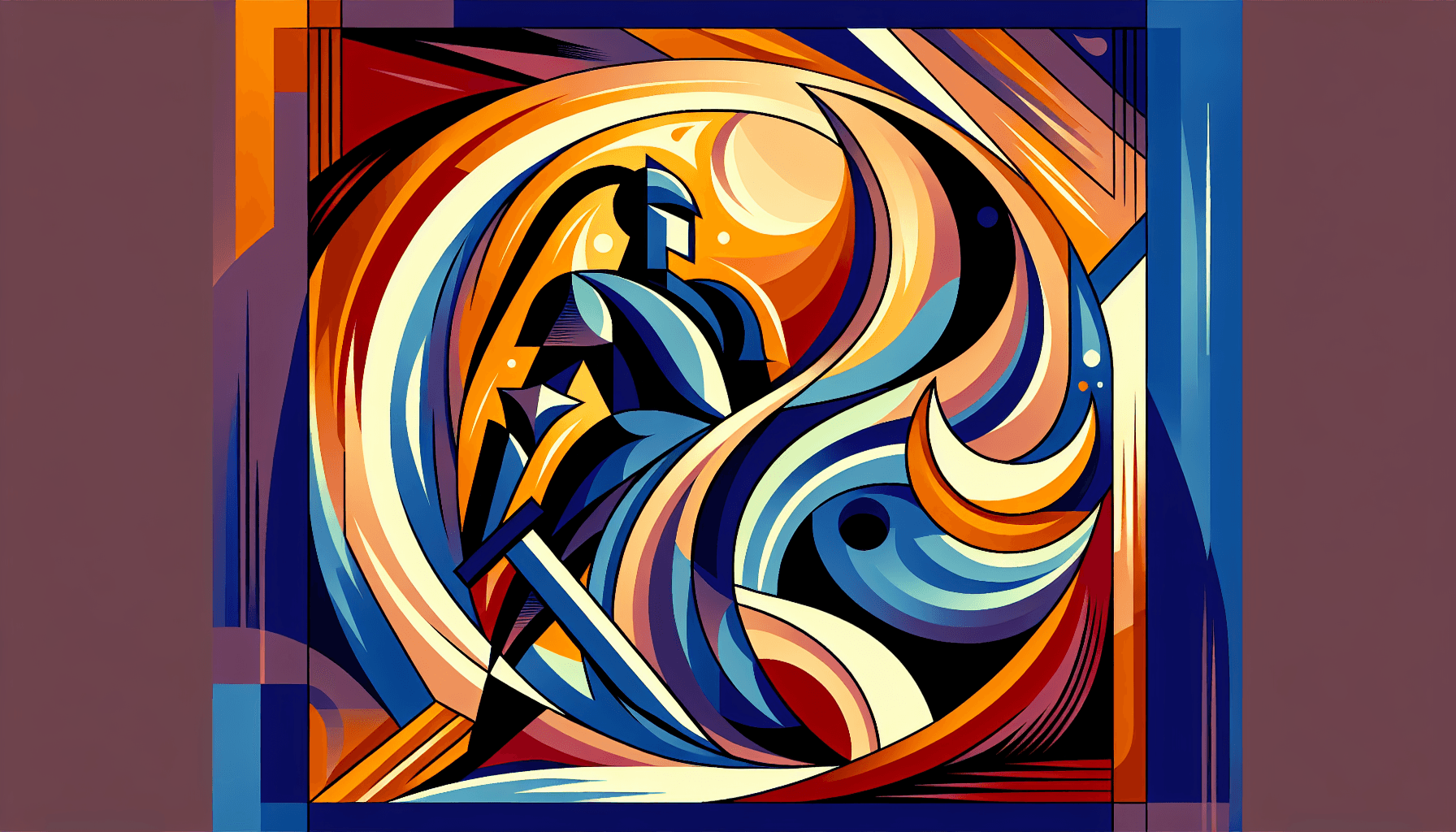 Abstract artwork for Knight and Crescent