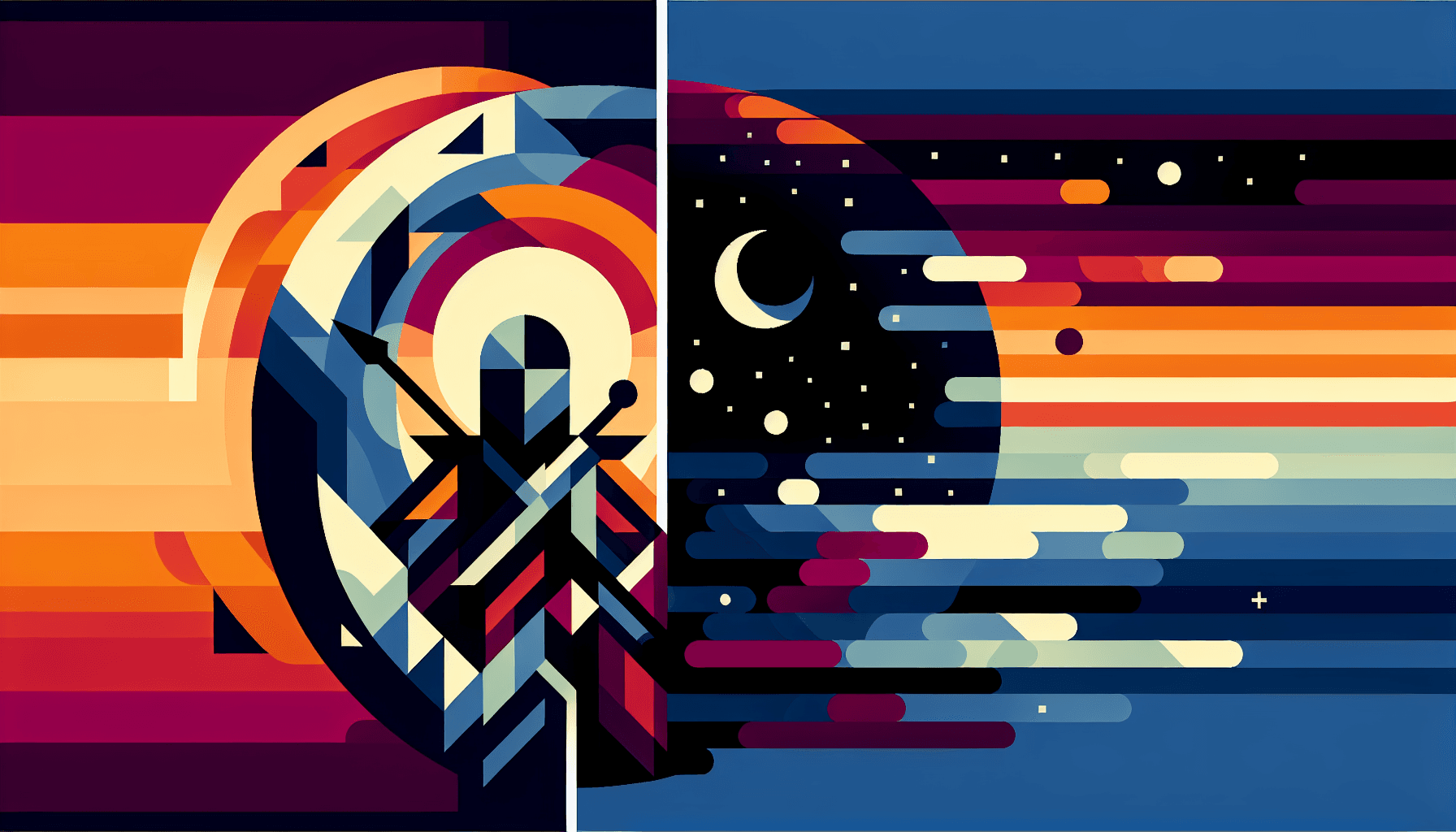 Abstract artwork for Knight and Nightfall