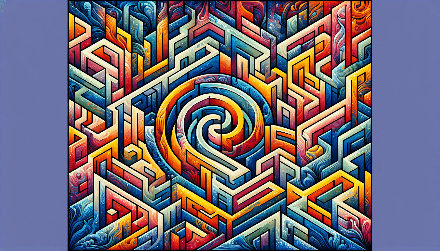 Abstract artwork for Labyrinths and Frost