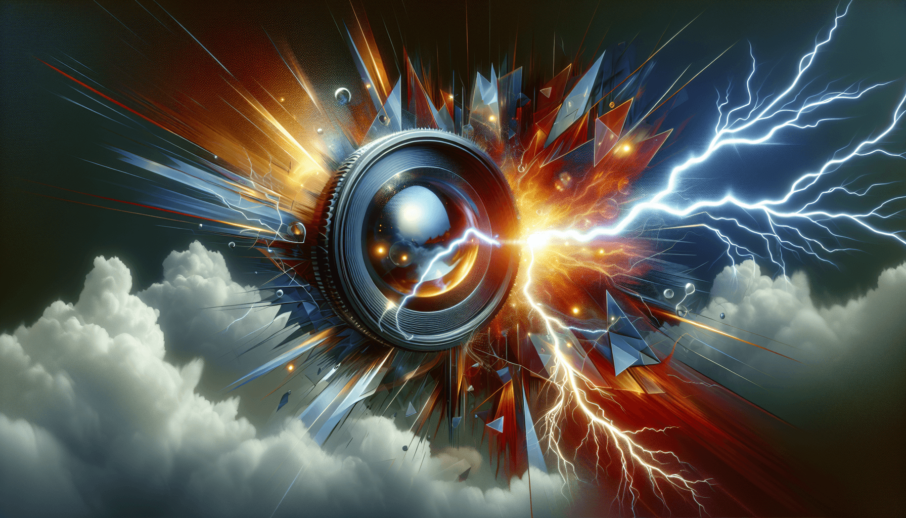 Abstract artwork for Lens and Lightning