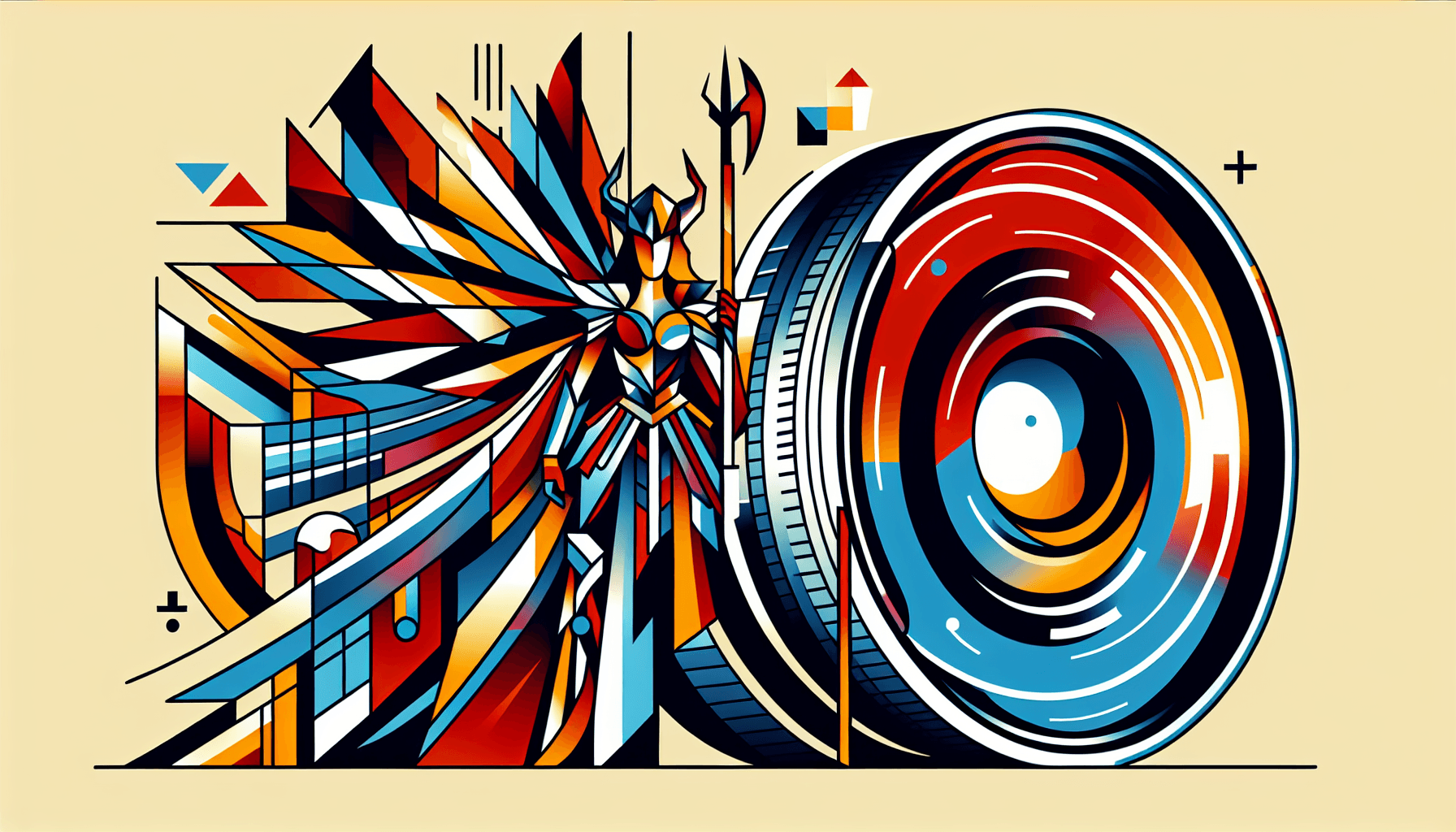 Abstract artwork for Lens and Valkyrie