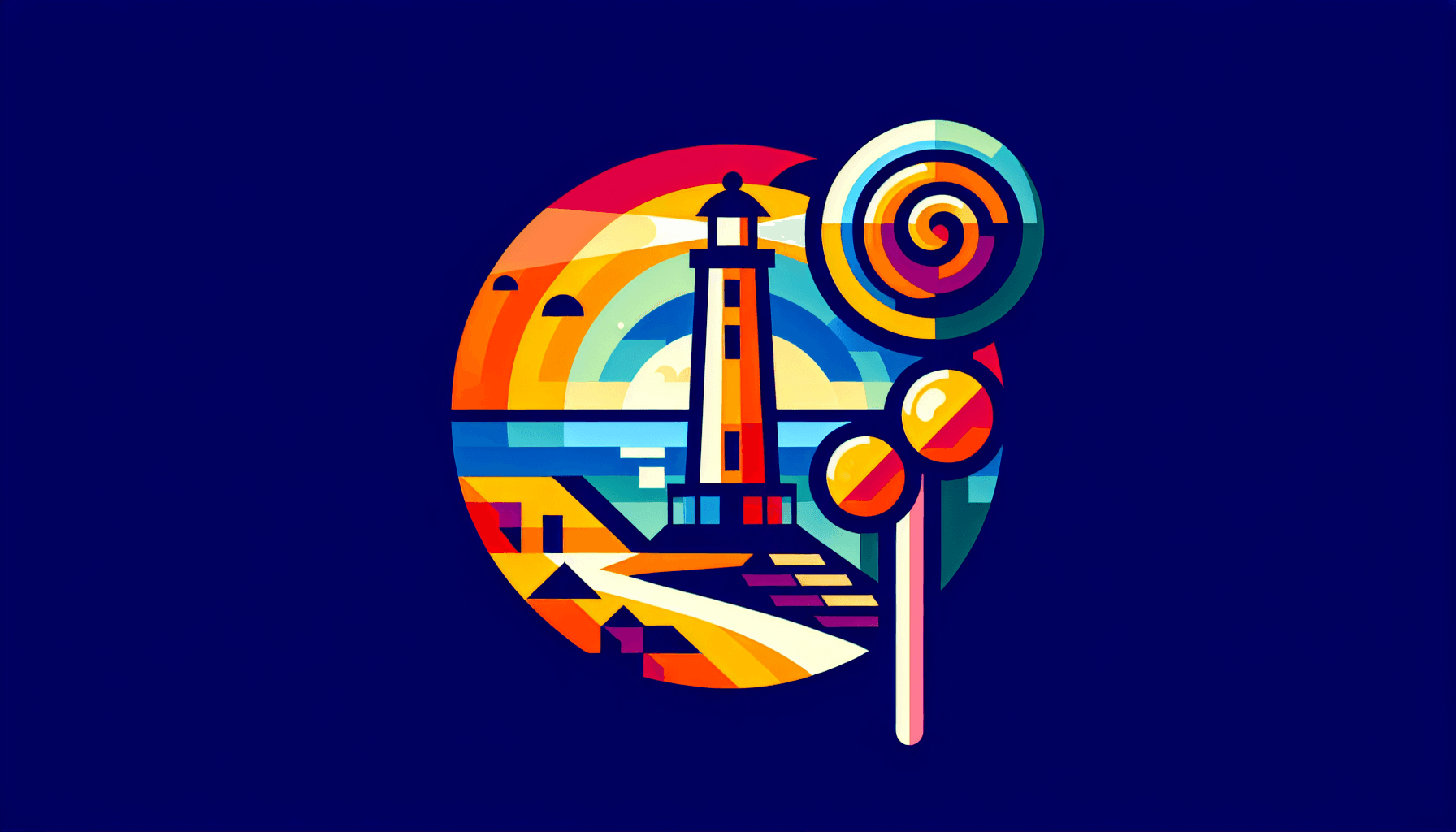 Abstract artwork for Lighthouses and Lollipops