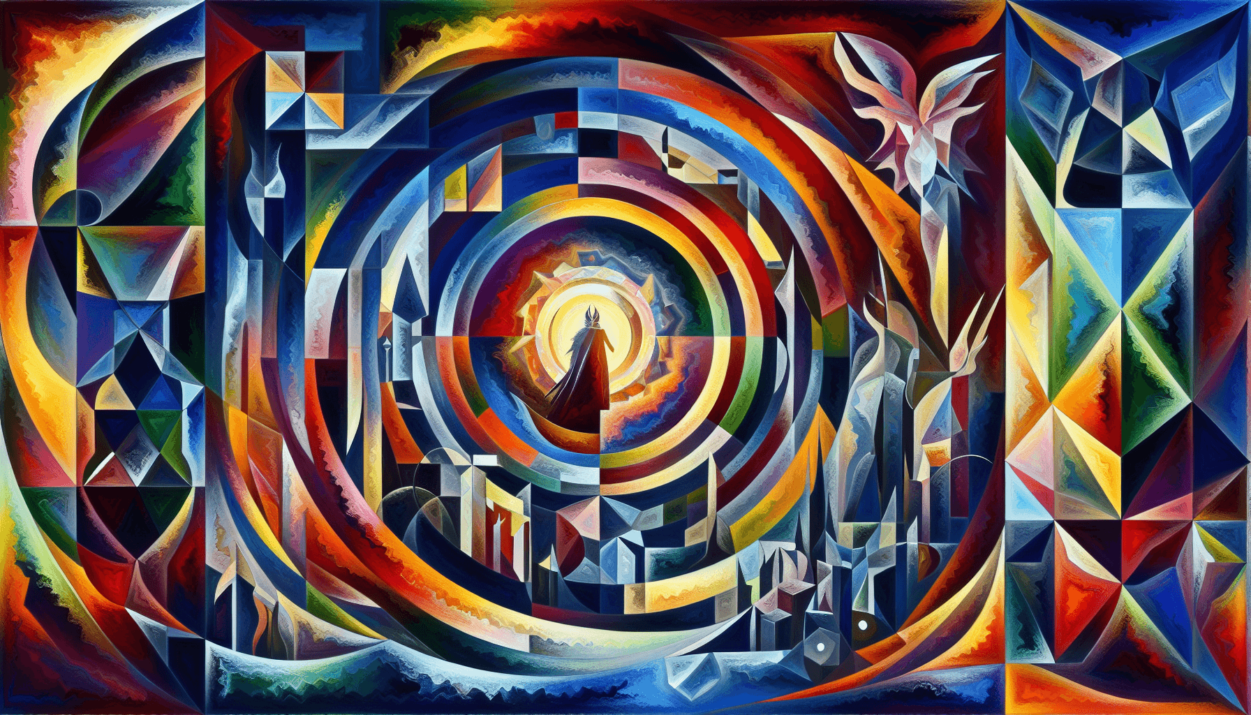 Abstract artwork for Lord of the Rings